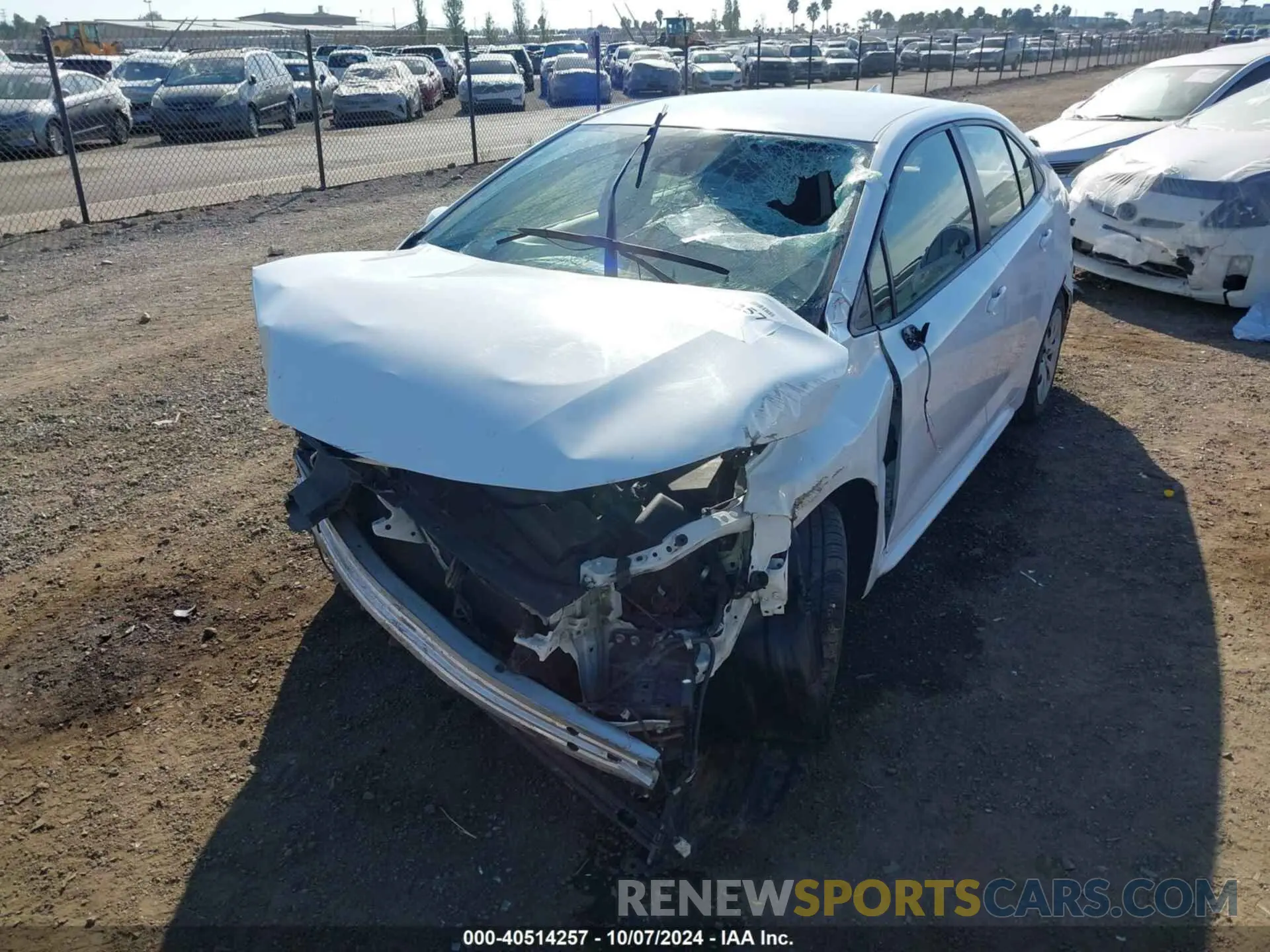 6 Photograph of a damaged car JTDEPRAE9LJ110804 TOYOTA COROLLA 2020