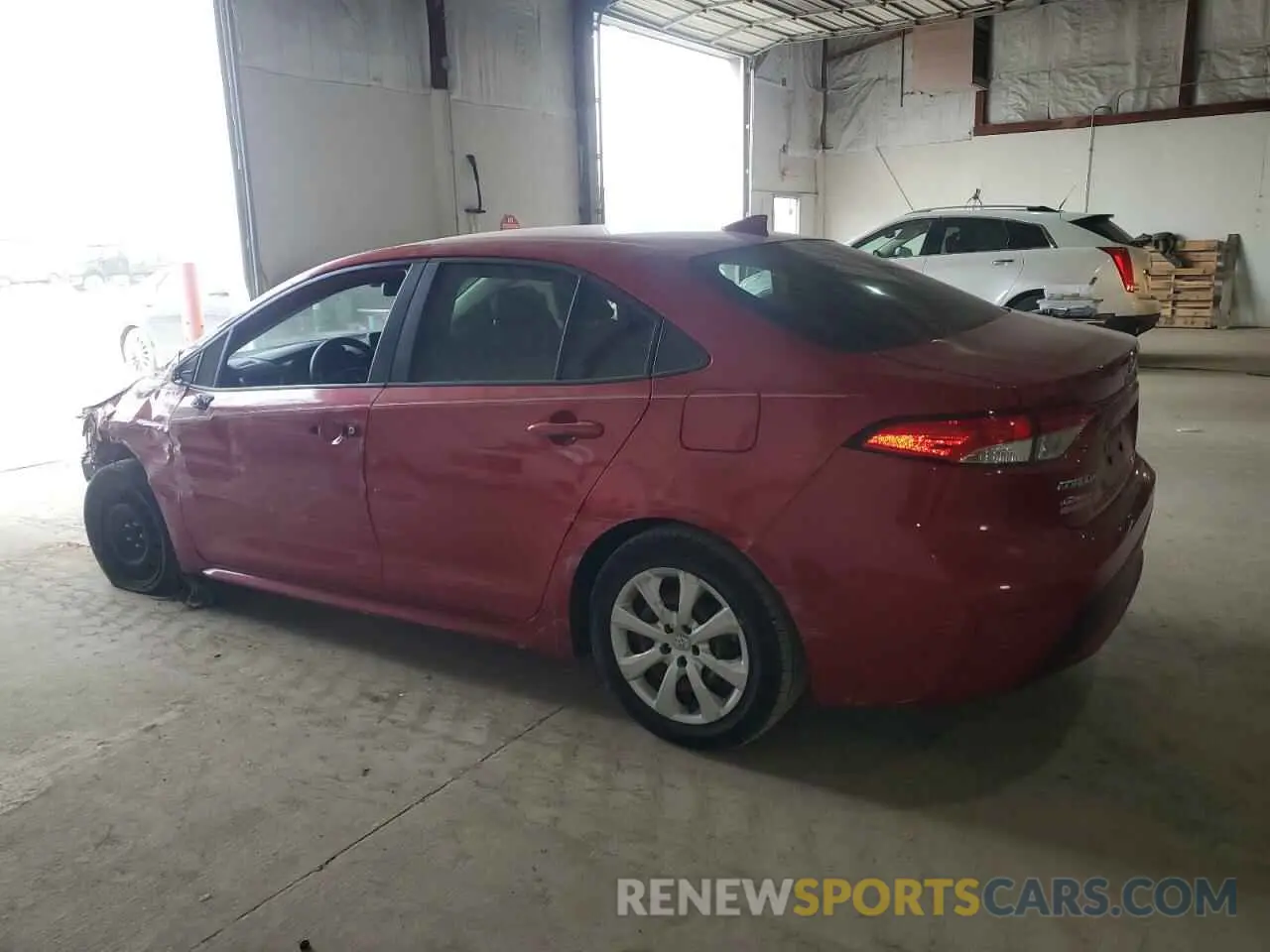 2 Photograph of a damaged car JTDEPRAE9LJ111435 TOYOTA COROLLA 2020