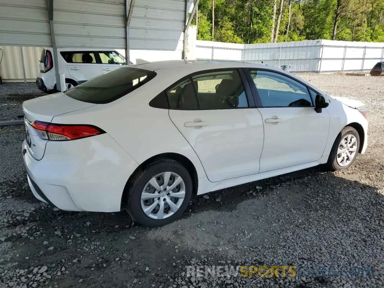3 Photograph of a damaged car JTDEPRAE9LJ115405 TOYOTA COROLLA 2020