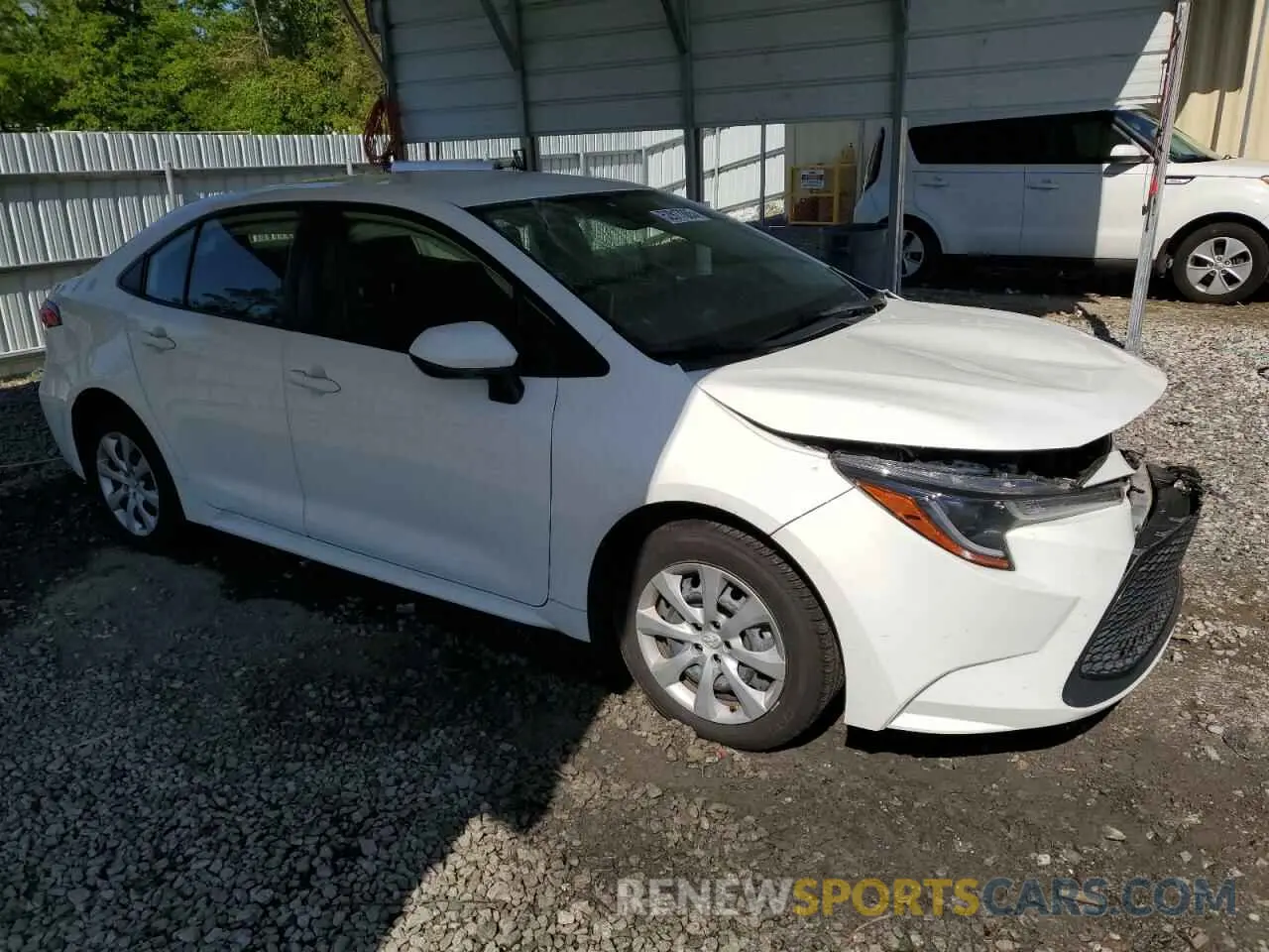 4 Photograph of a damaged car JTDEPRAE9LJ115405 TOYOTA COROLLA 2020