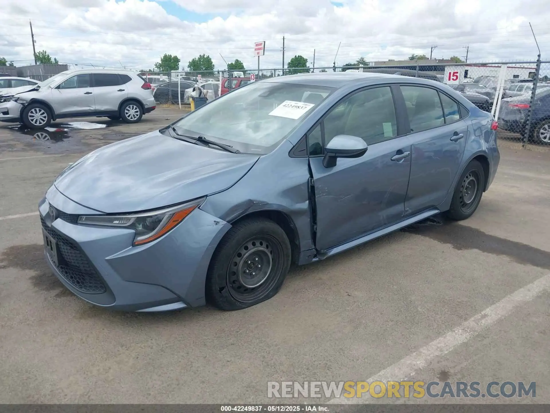 2 Photograph of a damaged car JTDEPRAE9LJ116683 TOYOTA COROLLA 2020