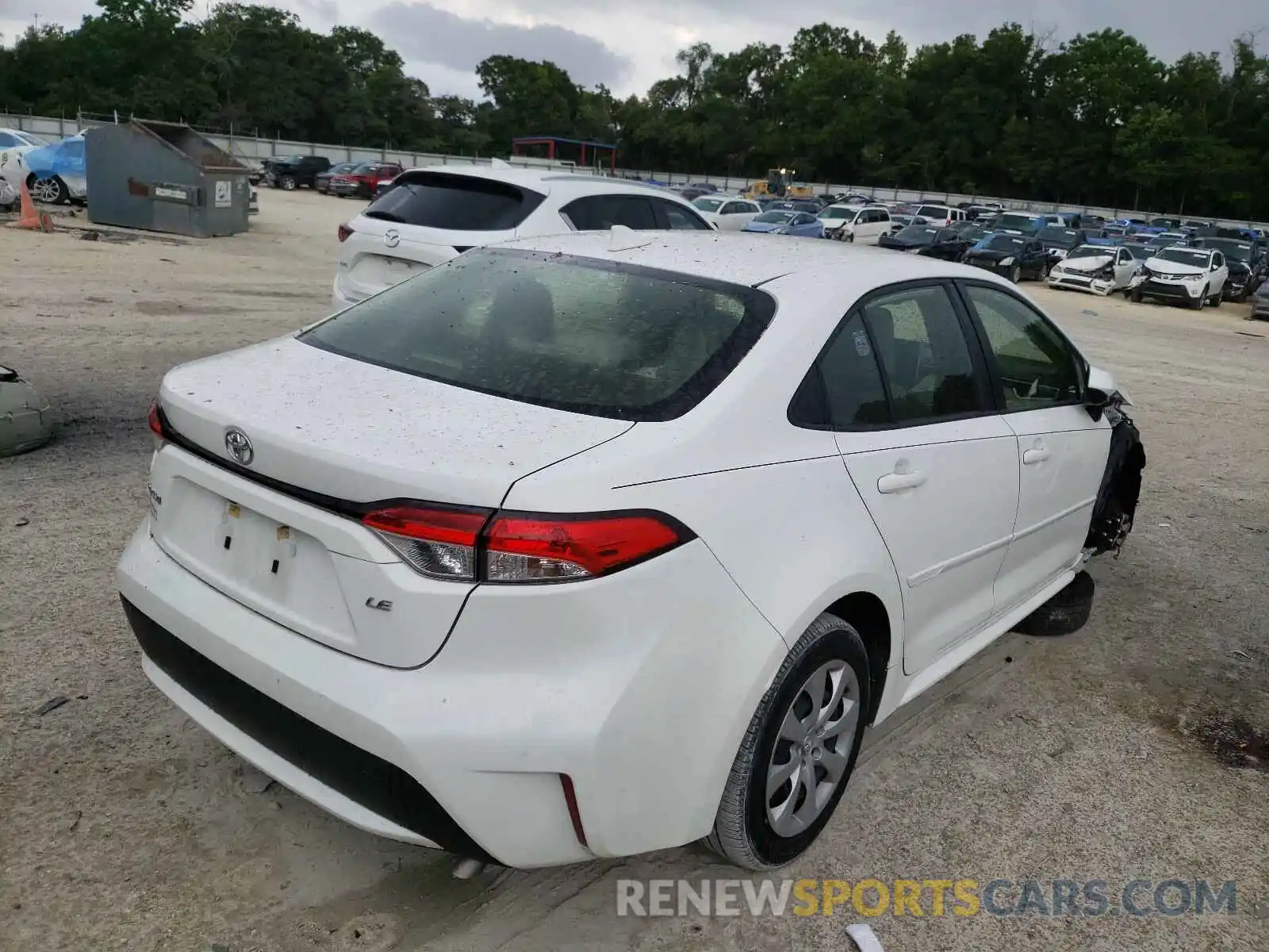 4 Photograph of a damaged car JTDEPRAEXLJ000862 TOYOTA COROLLA 2020