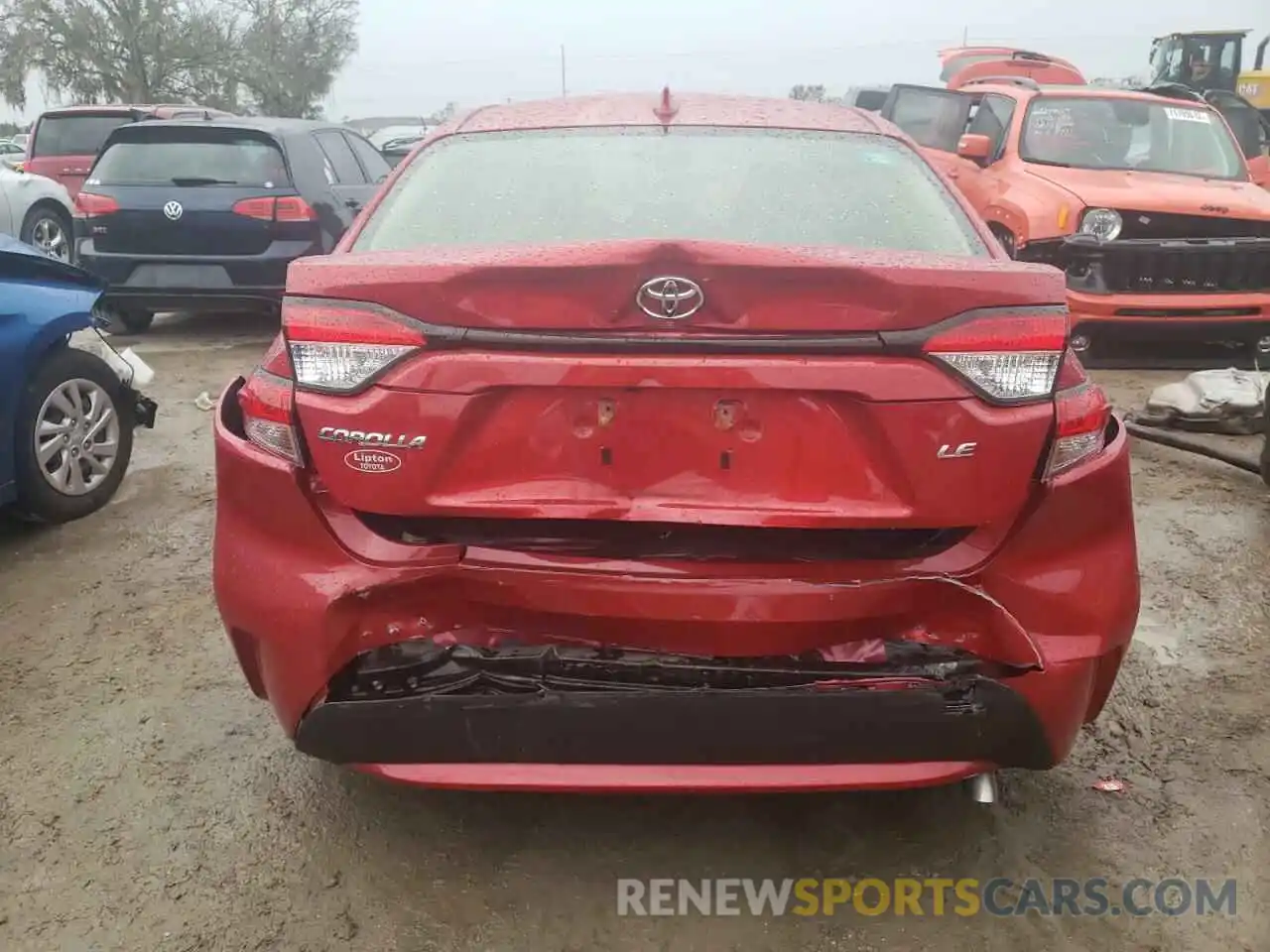 6 Photograph of a damaged car JTDEPRAEXLJ001560 TOYOTA COROLLA 2020