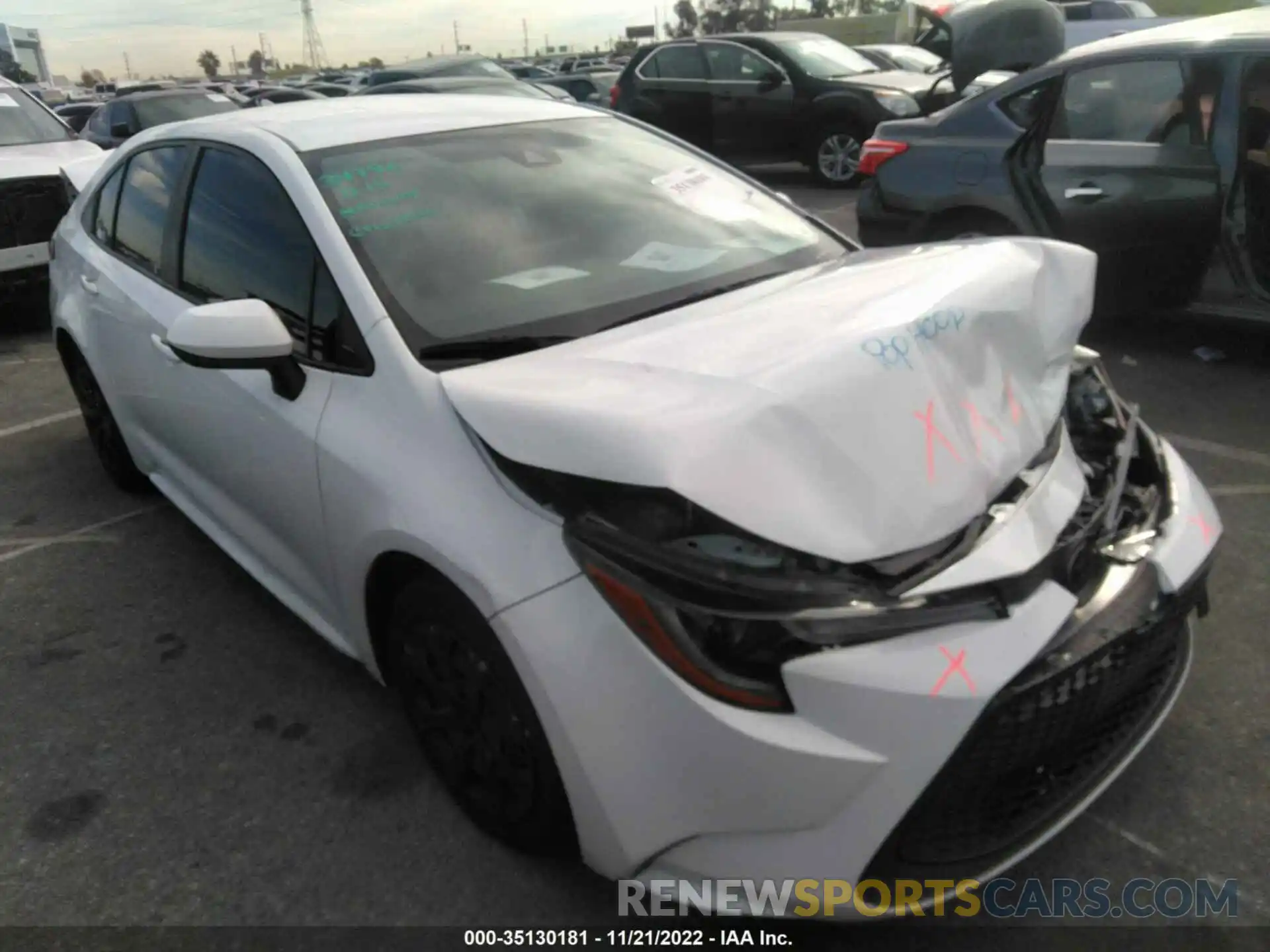 1 Photograph of a damaged car JTDEPRAEXLJ002420 TOYOTA COROLLA 2020