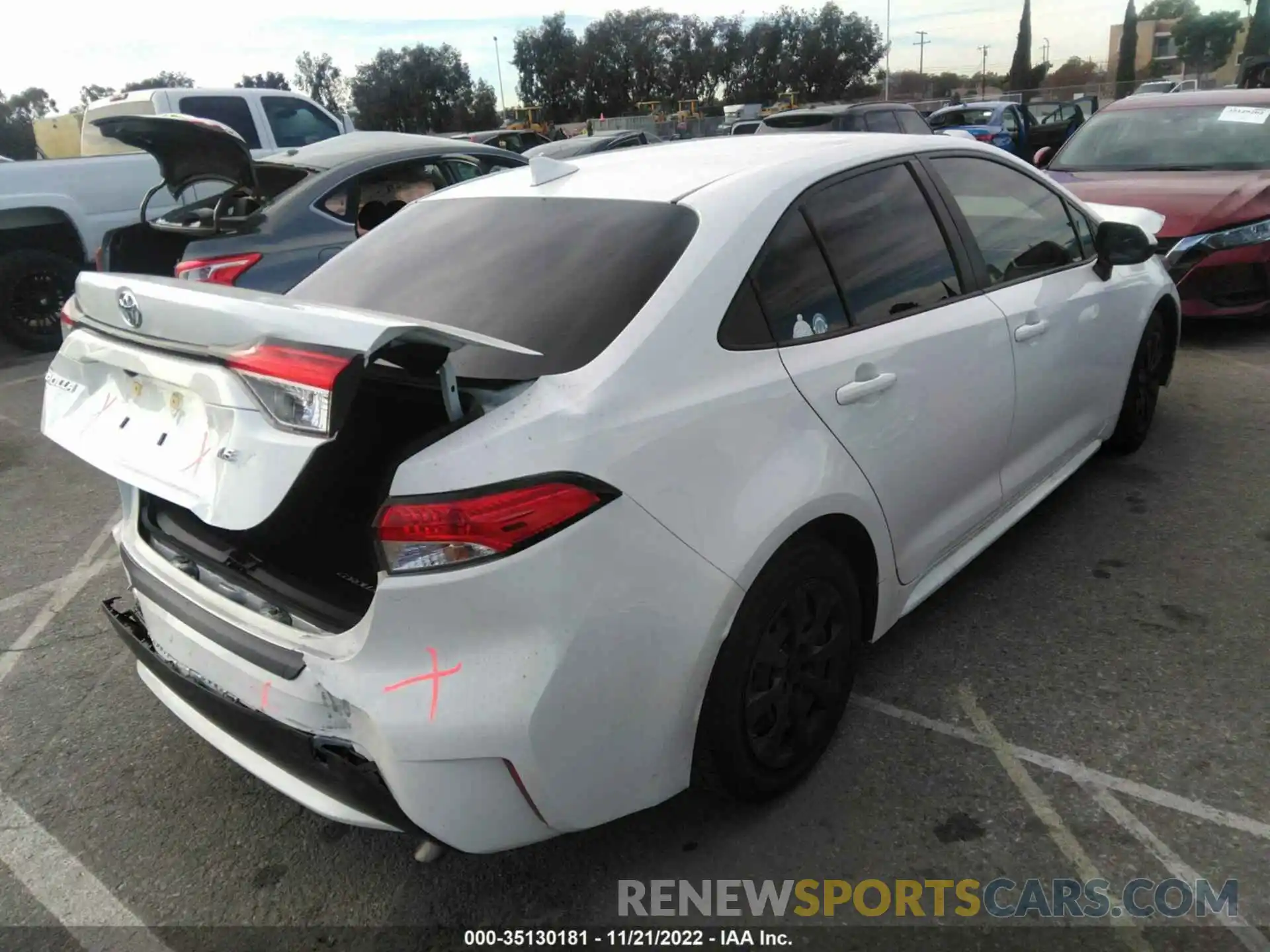 4 Photograph of a damaged car JTDEPRAEXLJ002420 TOYOTA COROLLA 2020