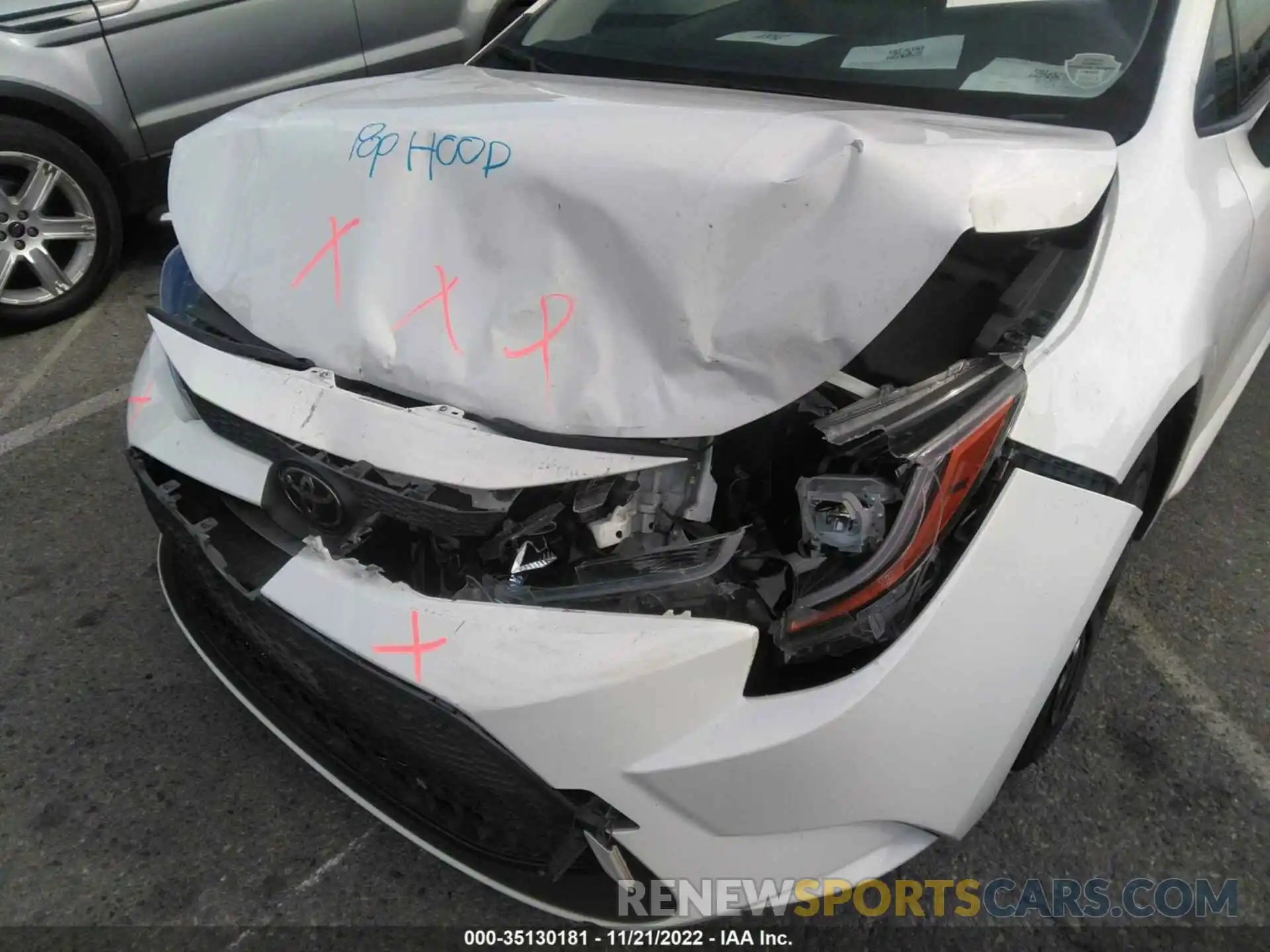 6 Photograph of a damaged car JTDEPRAEXLJ002420 TOYOTA COROLLA 2020