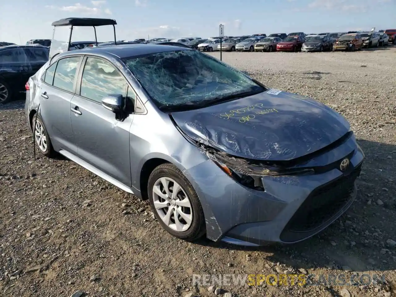 1 Photograph of a damaged car JTDEPRAEXLJ003079 TOYOTA COROLLA 2020