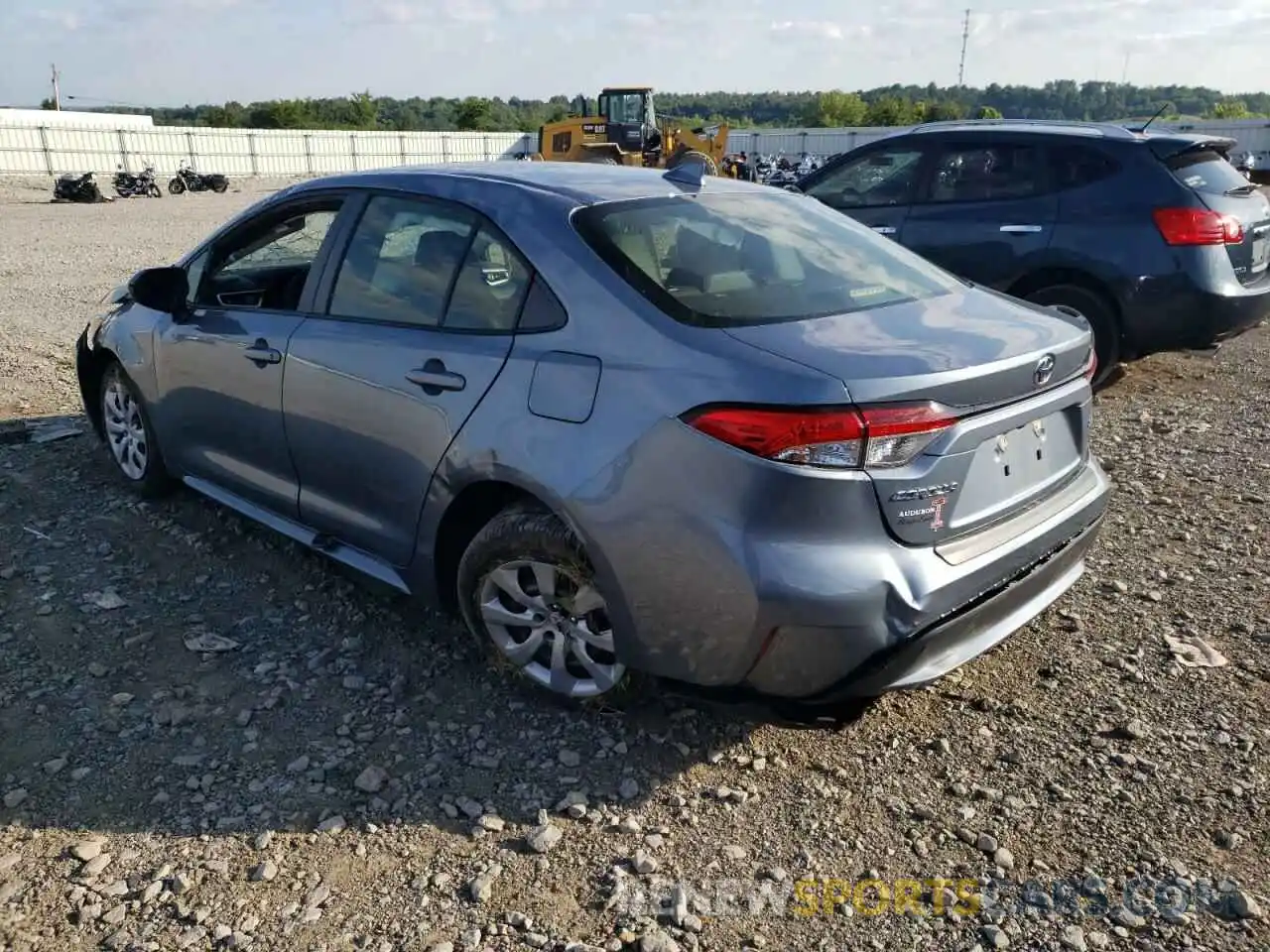 3 Photograph of a damaged car JTDEPRAEXLJ003079 TOYOTA COROLLA 2020