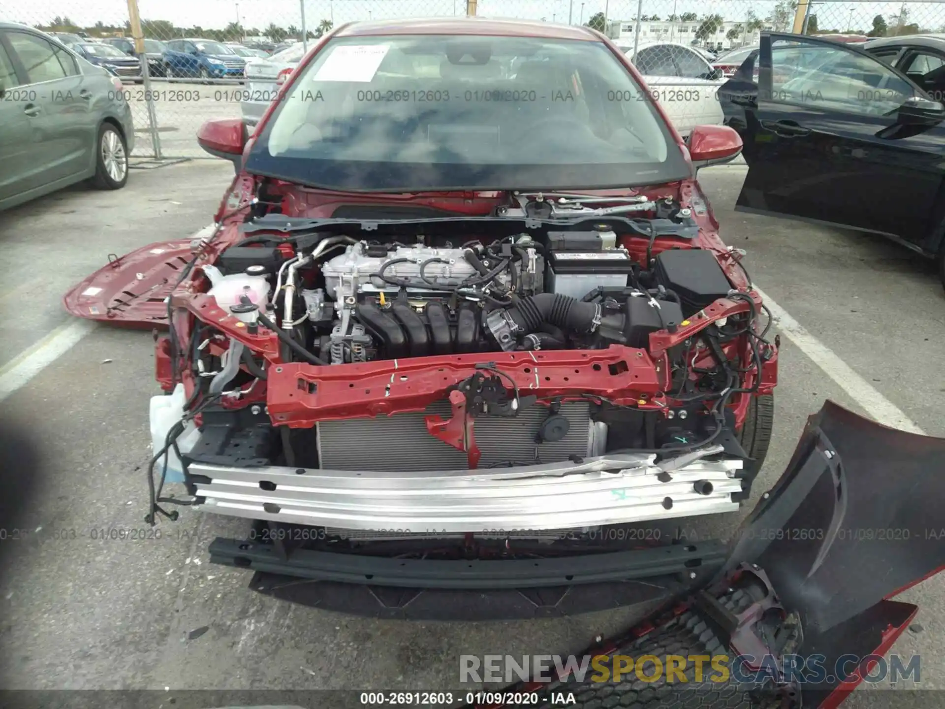 6 Photograph of a damaged car JTDEPRAEXLJ003373 TOYOTA COROLLA 2020