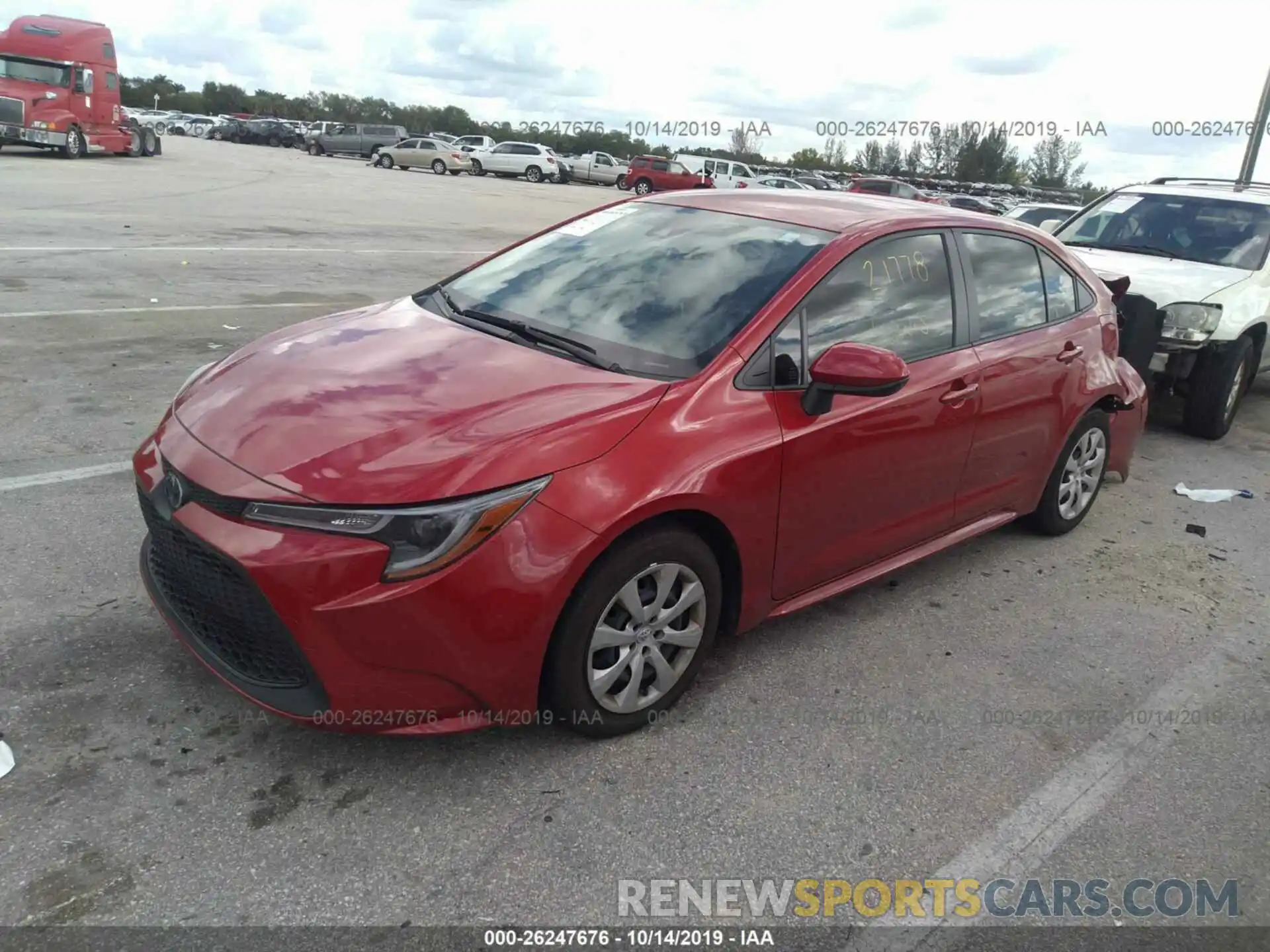 2 Photograph of a damaged car JTDEPRAEXLJ004975 TOYOTA COROLLA 2020