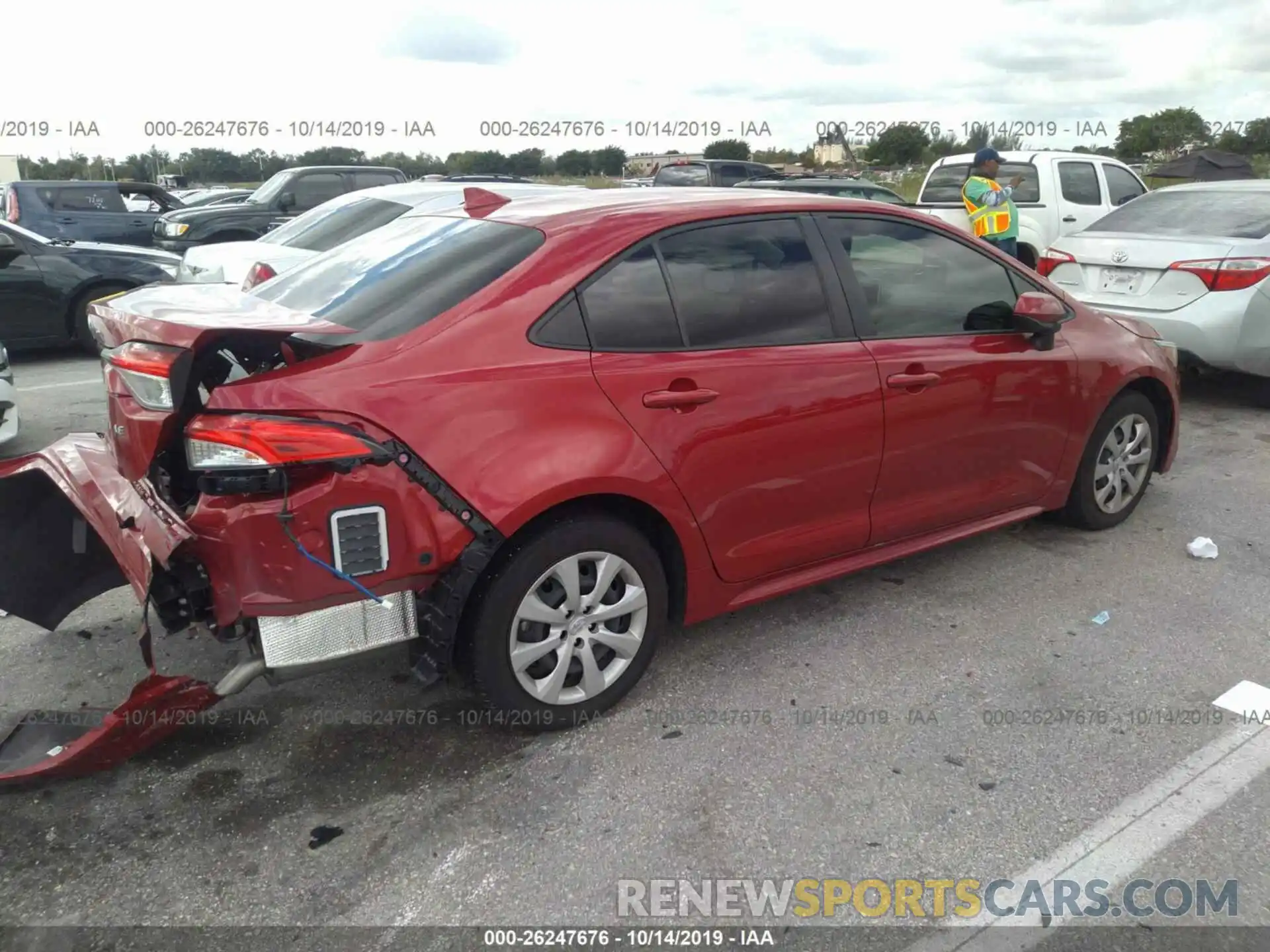 4 Photograph of a damaged car JTDEPRAEXLJ004975 TOYOTA COROLLA 2020