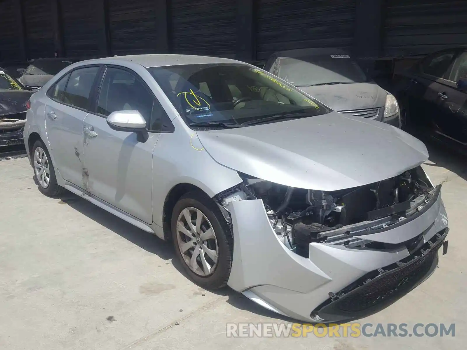 1 Photograph of a damaged car JTDEPRAEXLJ005401 TOYOTA COROLLA 2020