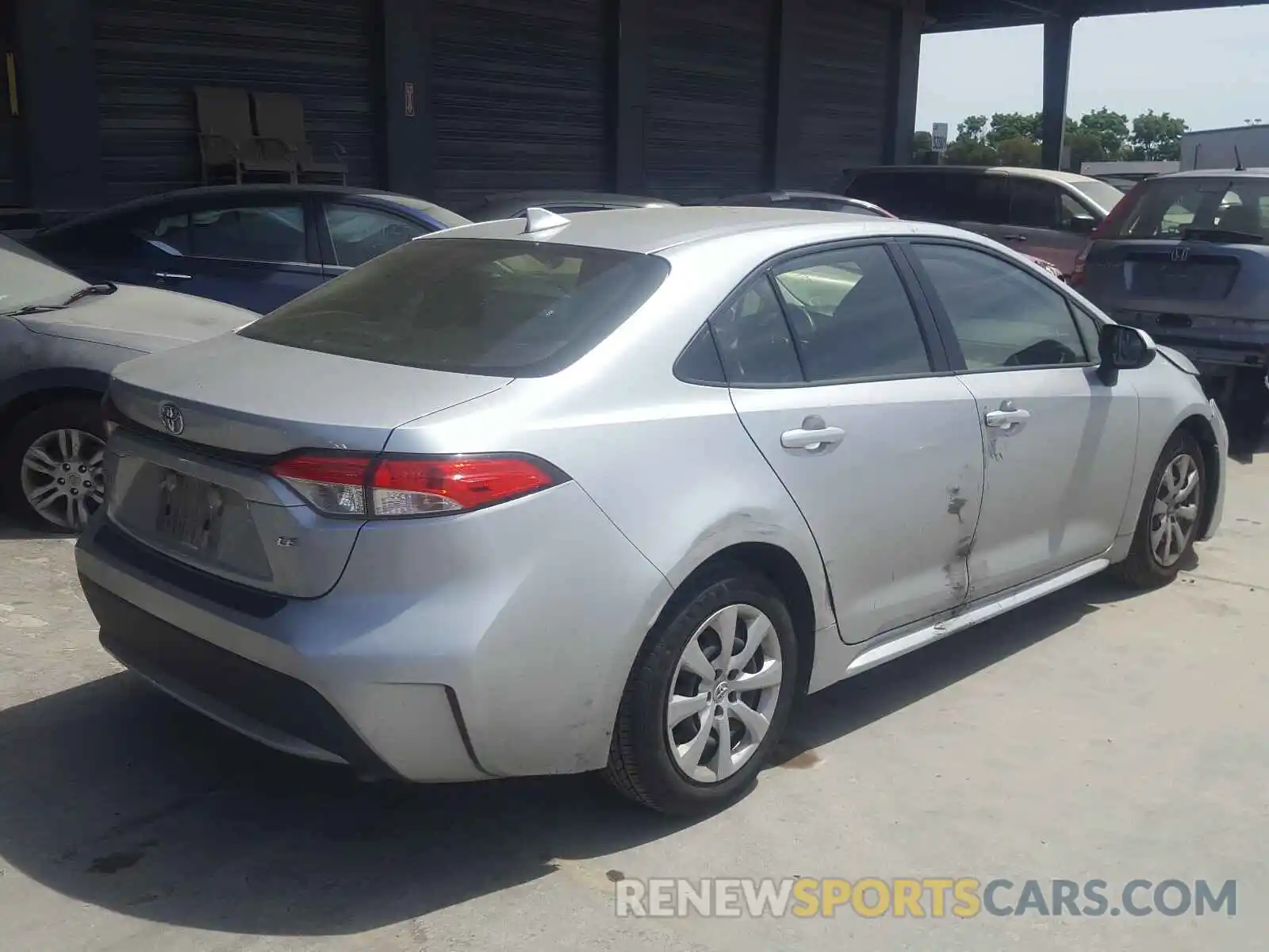 4 Photograph of a damaged car JTDEPRAEXLJ005401 TOYOTA COROLLA 2020