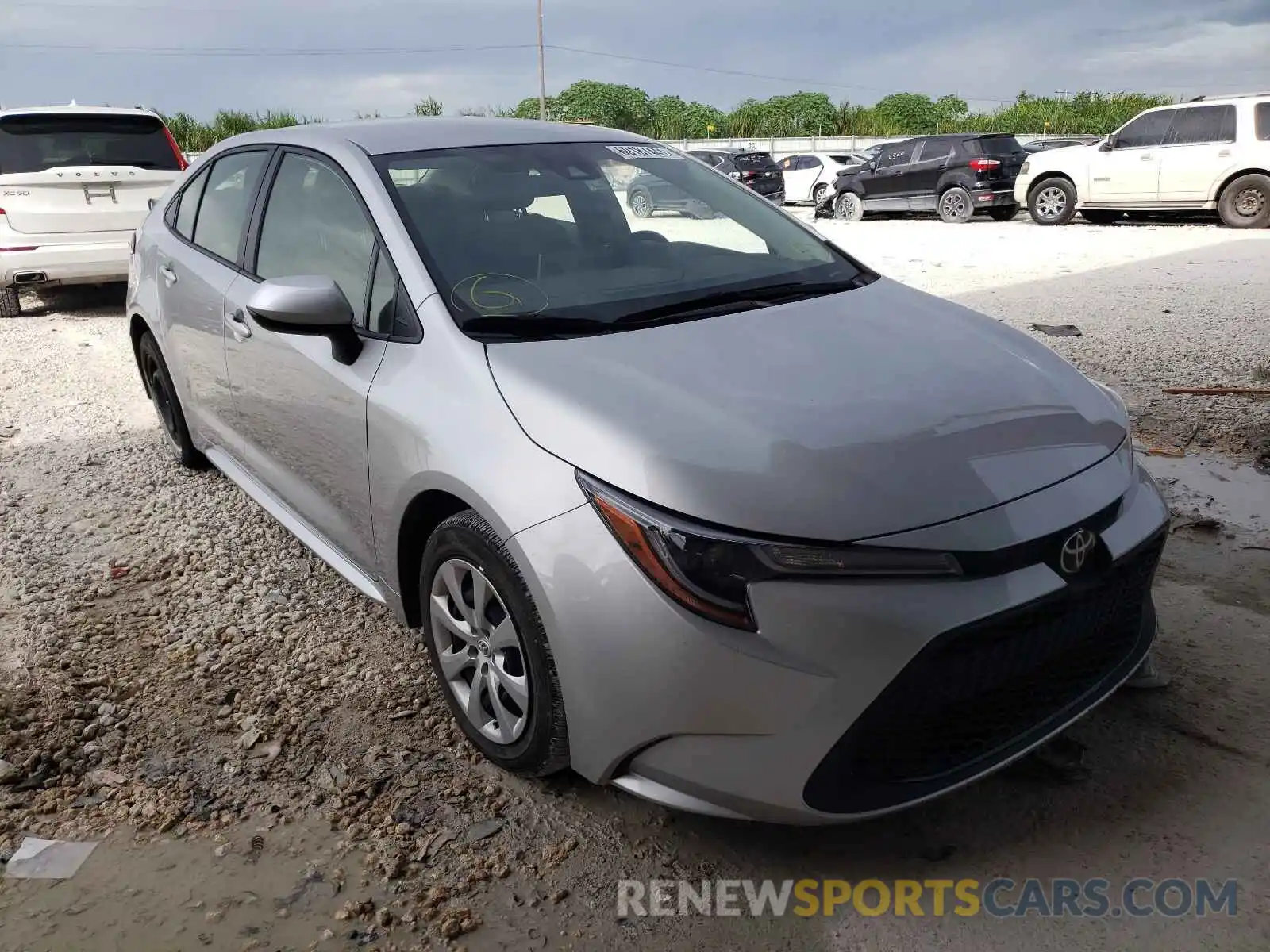 1 Photograph of a damaged car JTDEPRAEXLJ007665 TOYOTA COROLLA 2020