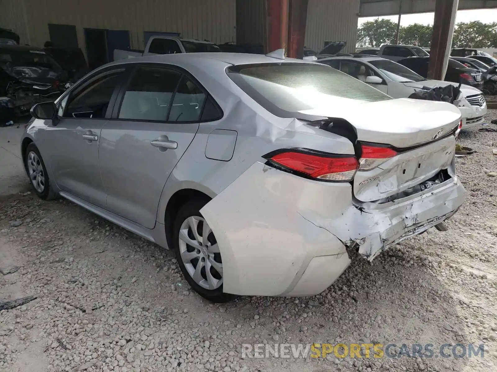 3 Photograph of a damaged car JTDEPRAEXLJ007665 TOYOTA COROLLA 2020