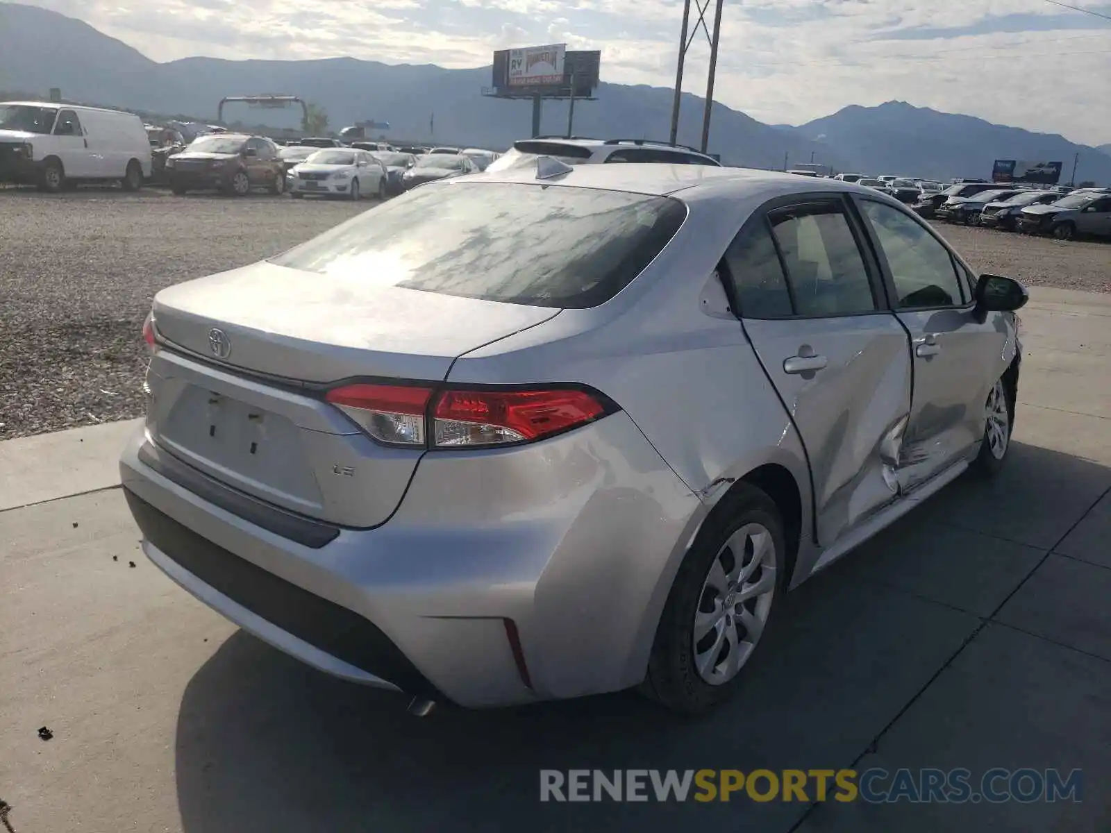 4 Photograph of a damaged car JTDEPRAEXLJ009240 TOYOTA COROLLA 2020