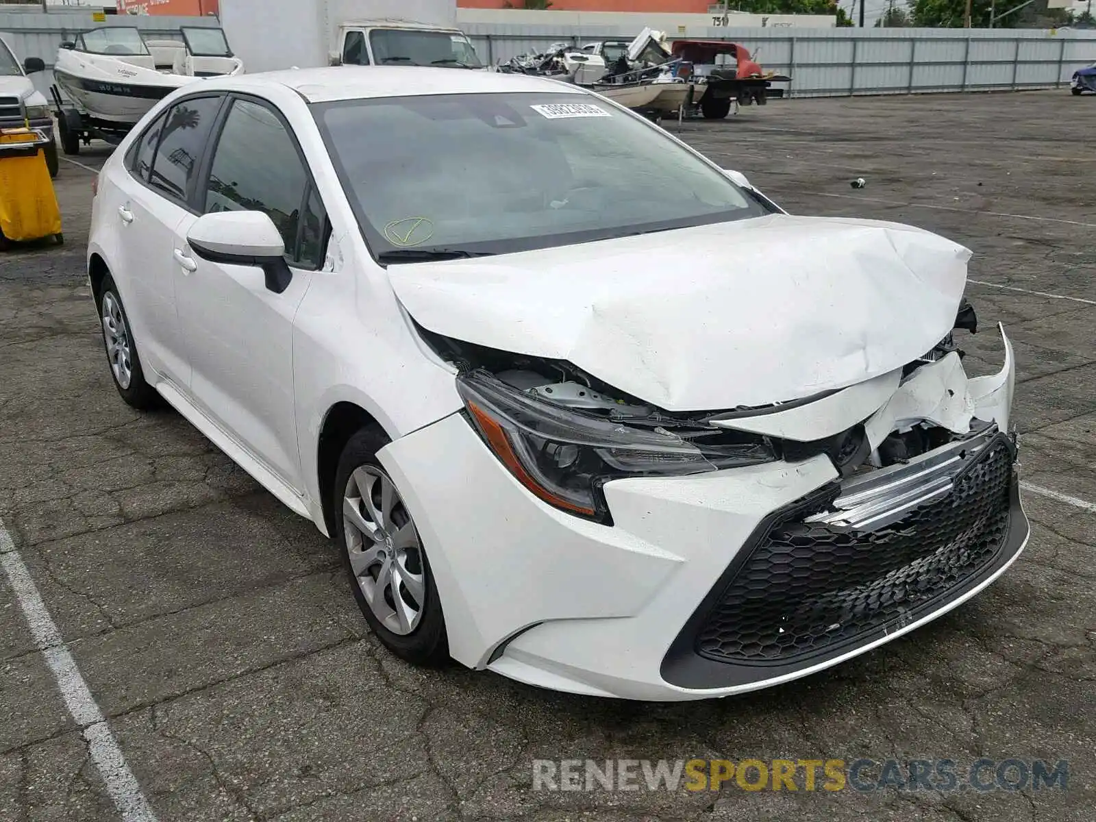 1 Photograph of a damaged car JTDEPRAEXLJ011733 TOYOTA COROLLA 2020