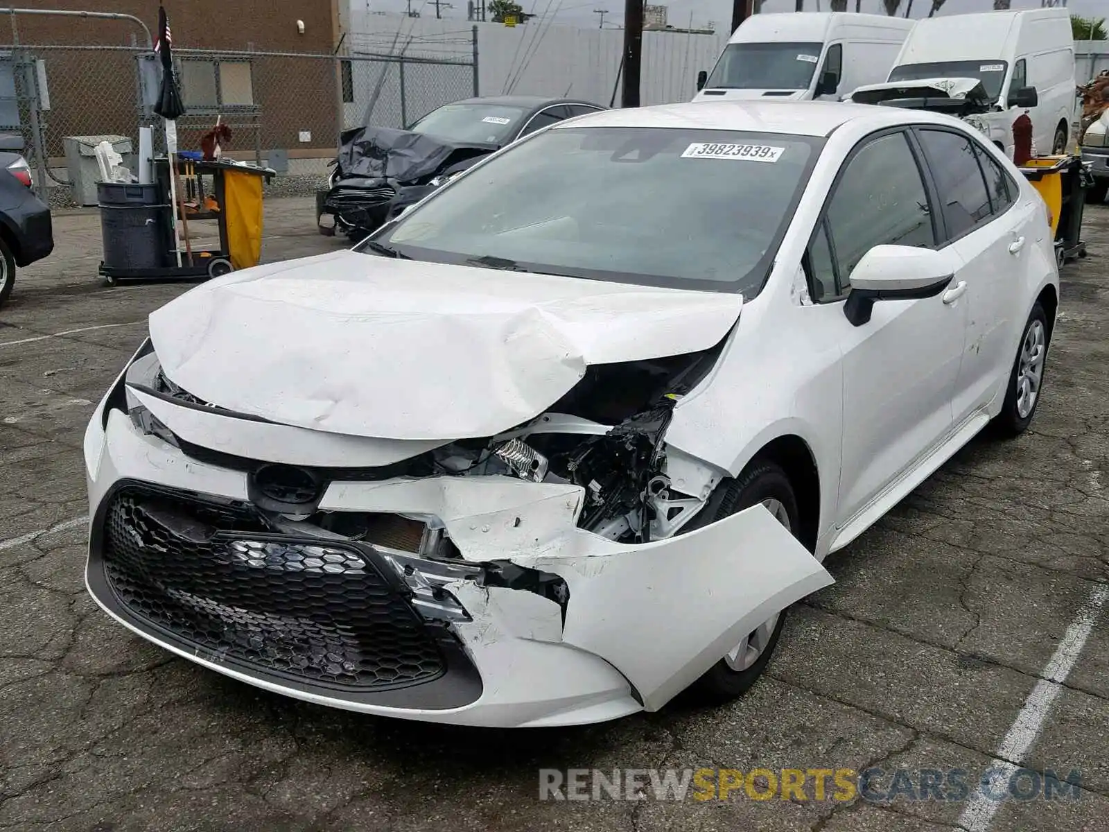 2 Photograph of a damaged car JTDEPRAEXLJ011733 TOYOTA COROLLA 2020