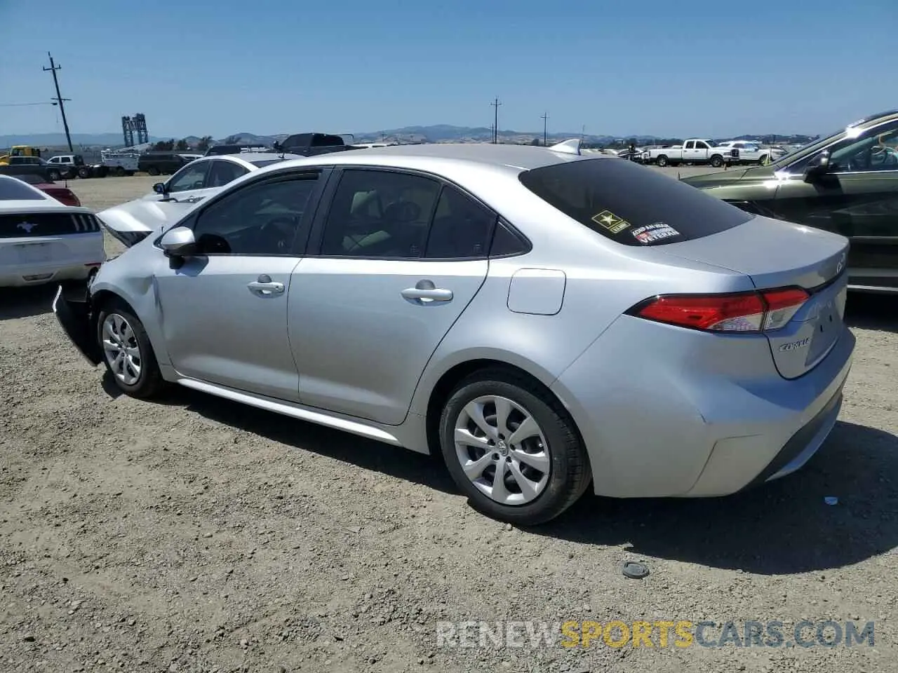 2 Photograph of a damaged car JTDEPRAEXLJ012896 TOYOTA COROLLA 2020