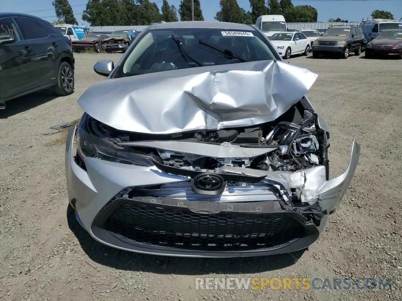 5 Photograph of a damaged car JTDEPRAEXLJ012896 TOYOTA COROLLA 2020