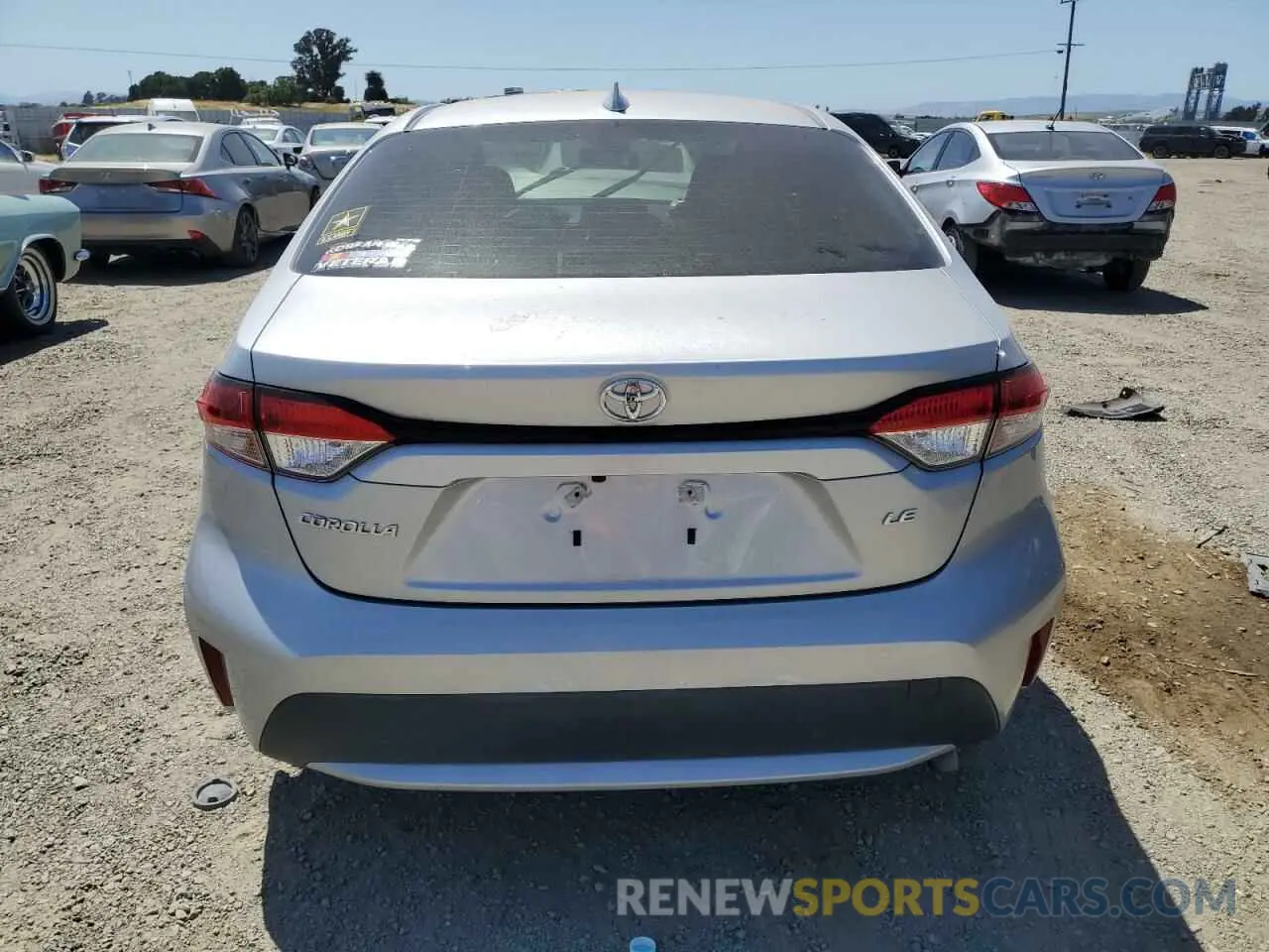 6 Photograph of a damaged car JTDEPRAEXLJ012896 TOYOTA COROLLA 2020