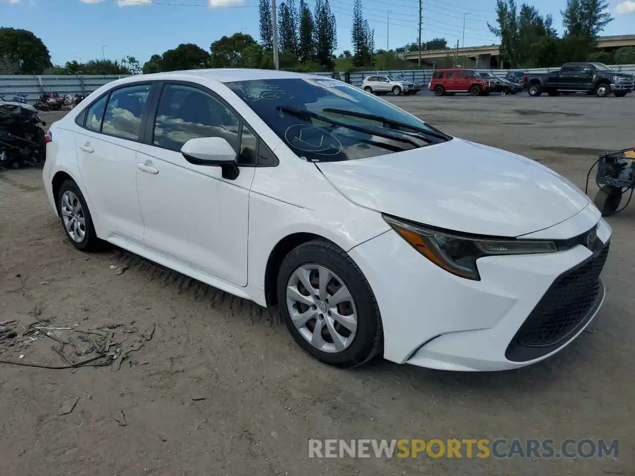 4 Photograph of a damaged car JTDEPRAEXLJ015362 TOYOTA COROLLA 2020