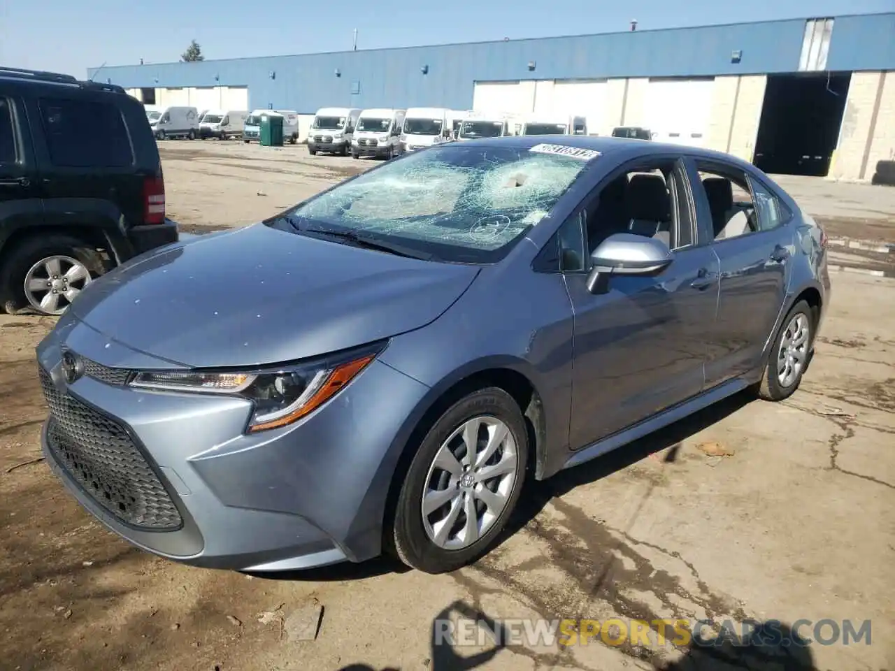 2 Photograph of a damaged car JTDEPRAEXLJ017595 TOYOTA COROLLA 2020