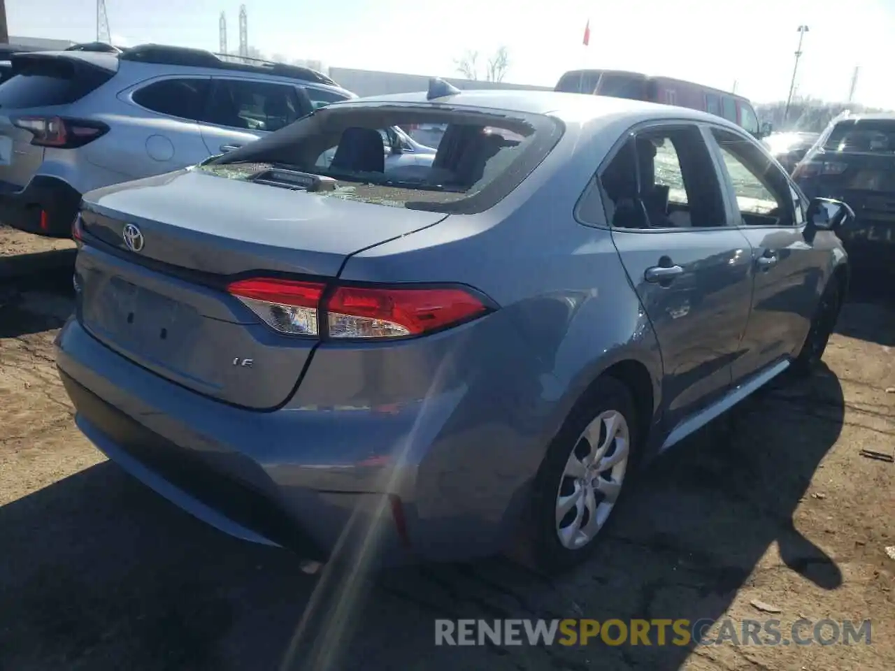 4 Photograph of a damaged car JTDEPRAEXLJ017595 TOYOTA COROLLA 2020