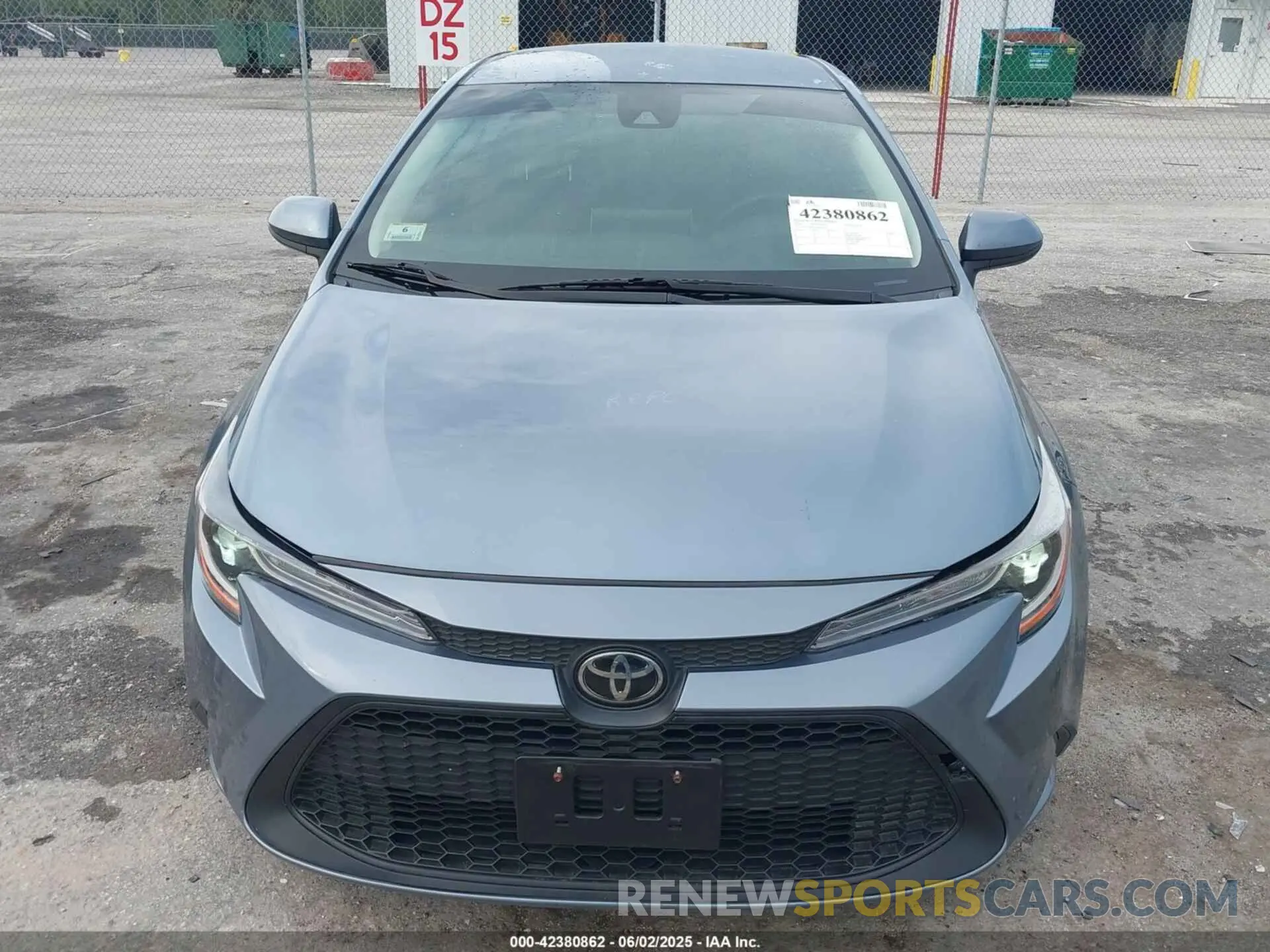 6 Photograph of a damaged car JTDEPRAEXLJ018729 TOYOTA COROLLA 2020
