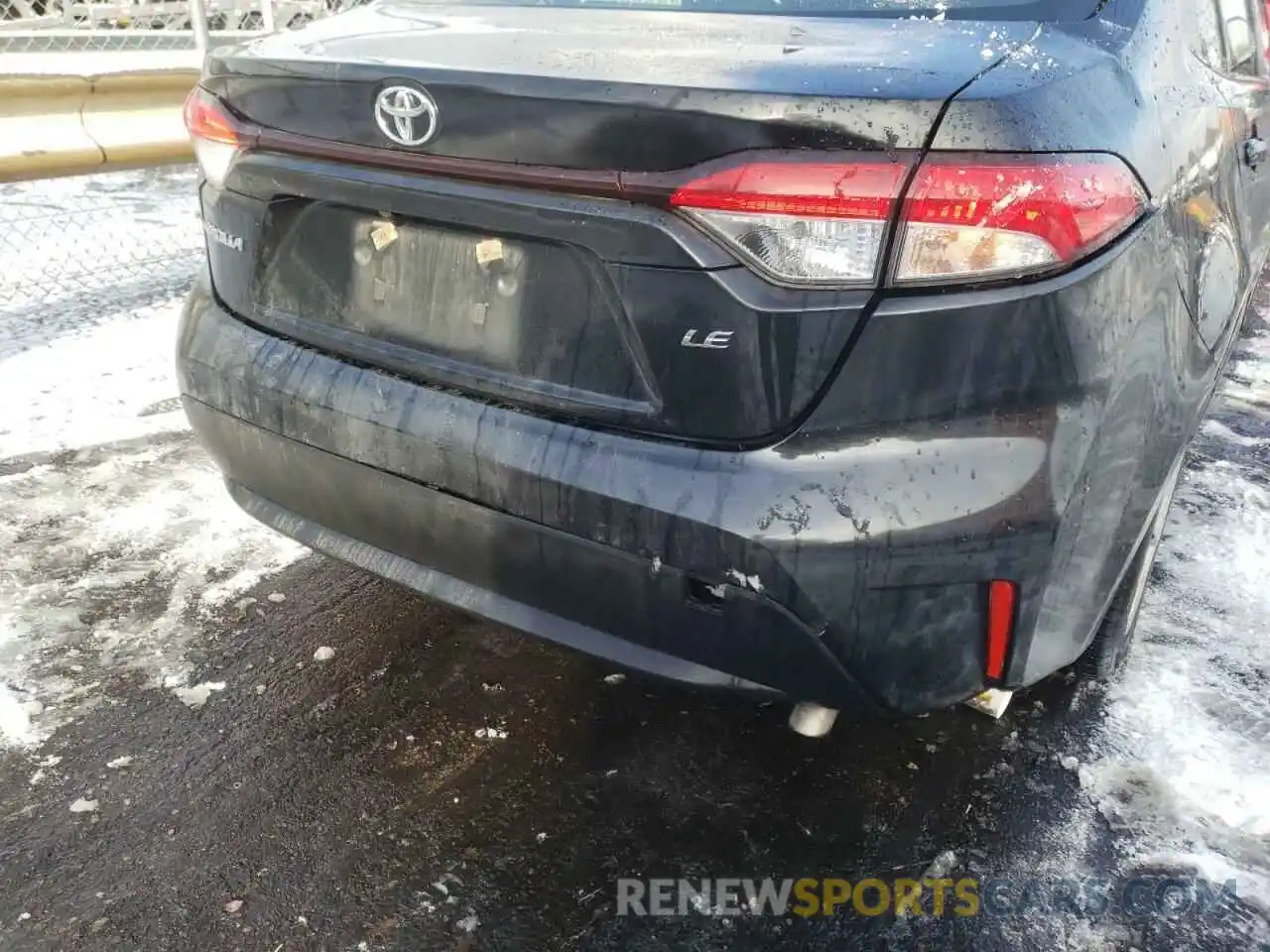 9 Photograph of a damaged car JTDEPRAEXLJ020562 TOYOTA COROLLA 2020