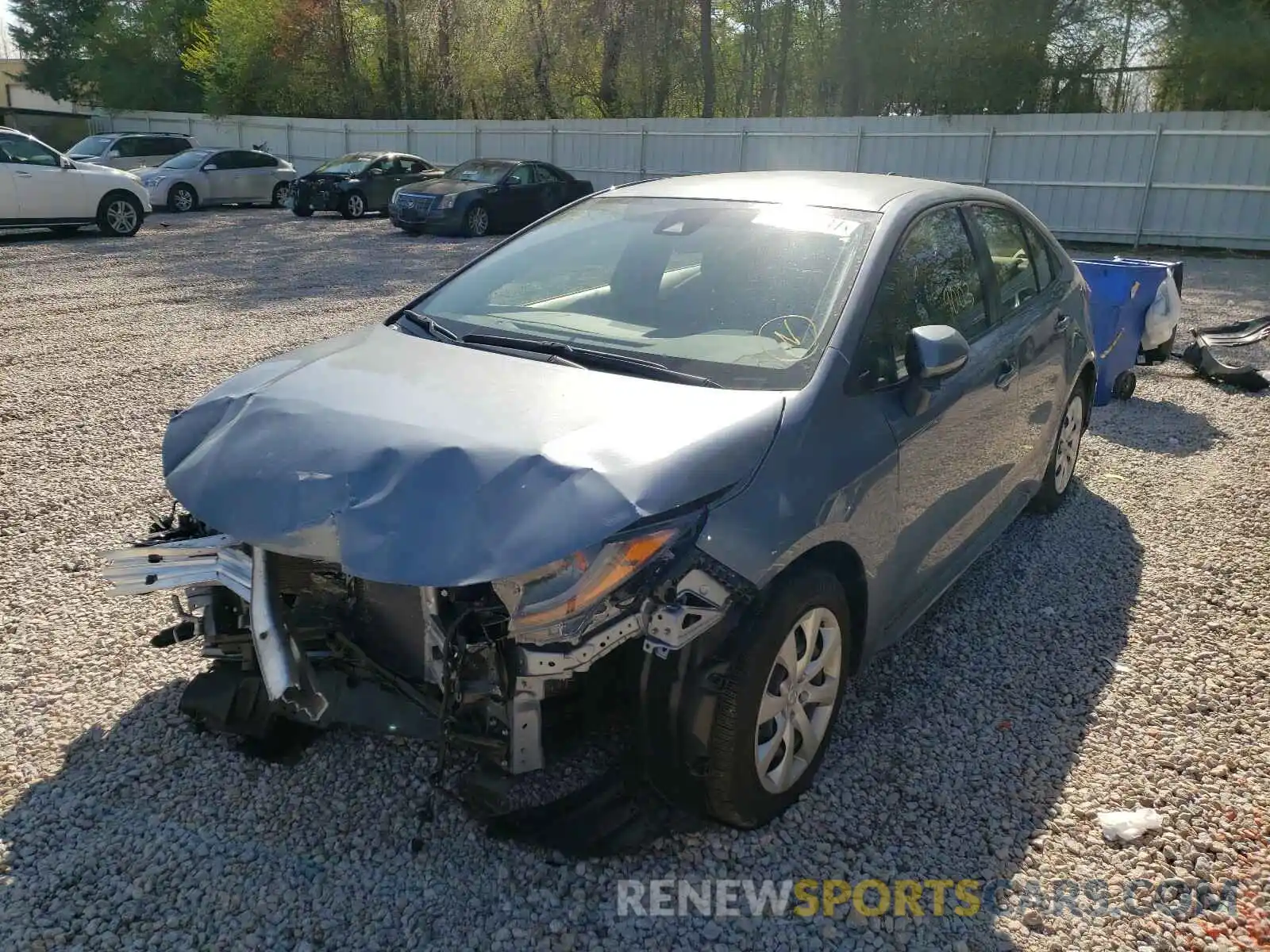 2 Photograph of a damaged car JTDEPRAEXLJ020836 TOYOTA COROLLA 2020