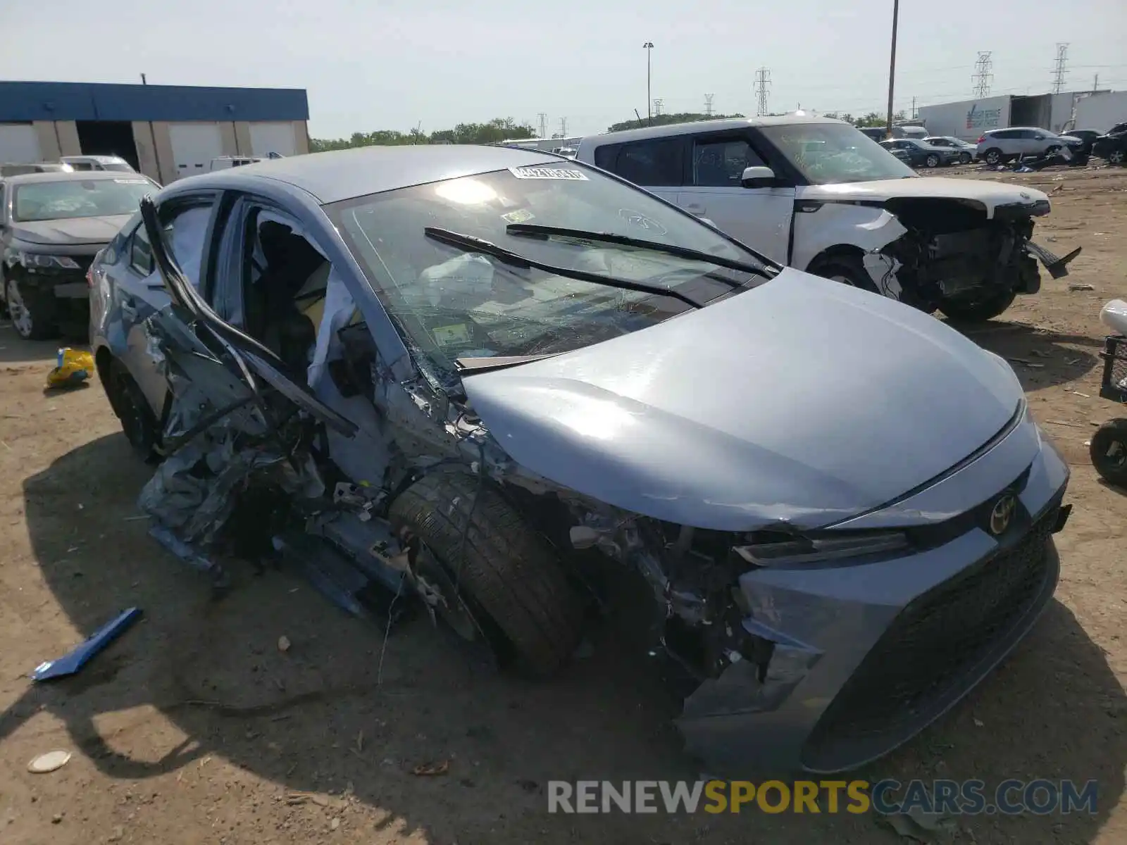 1 Photograph of a damaged car JTDEPRAEXLJ021405 TOYOTA COROLLA 2020