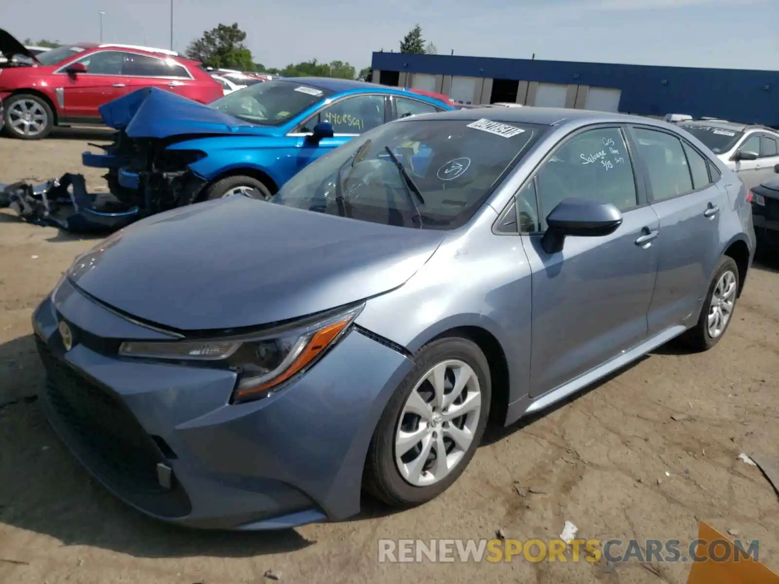 2 Photograph of a damaged car JTDEPRAEXLJ021405 TOYOTA COROLLA 2020