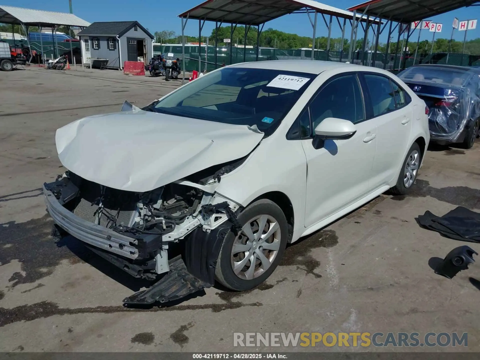 2 Photograph of a damaged car JTDEPRAEXLJ022781 TOYOTA COROLLA 2020