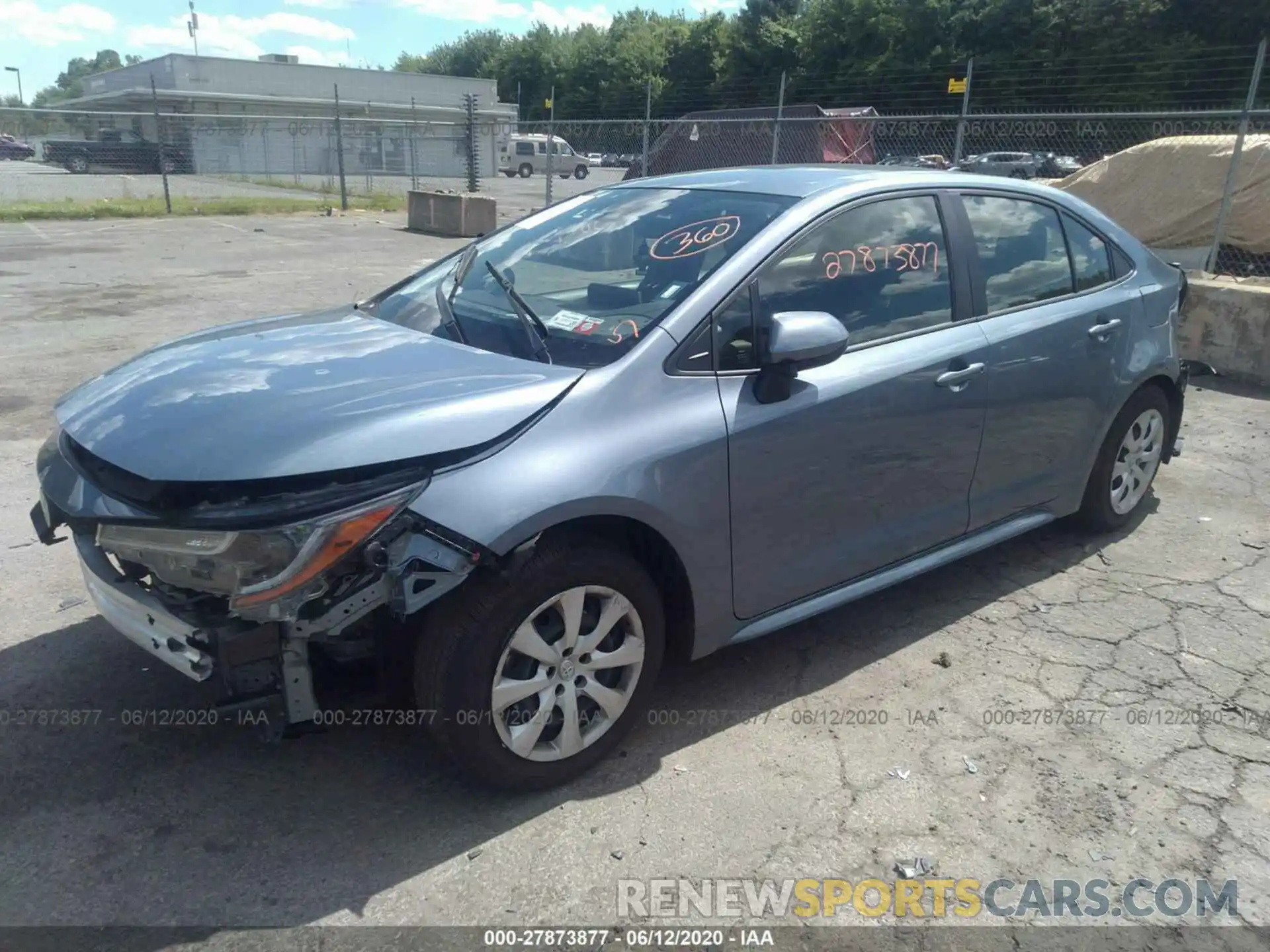 2 Photograph of a damaged car JTDEPRAEXLJ022831 TOYOTA COROLLA 2020