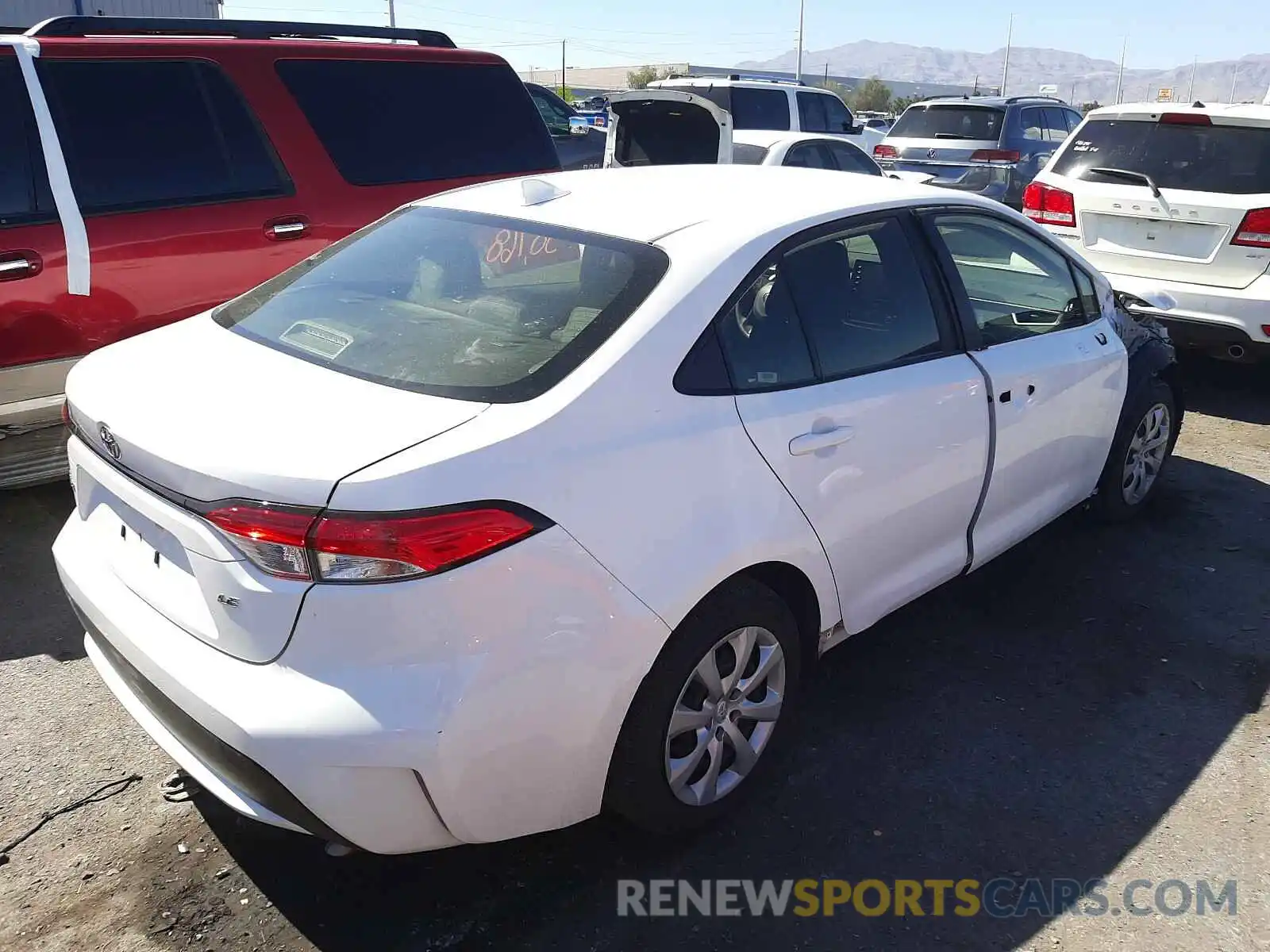 4 Photograph of a damaged car JTDEPRAEXLJ023171 TOYOTA COROLLA 2020