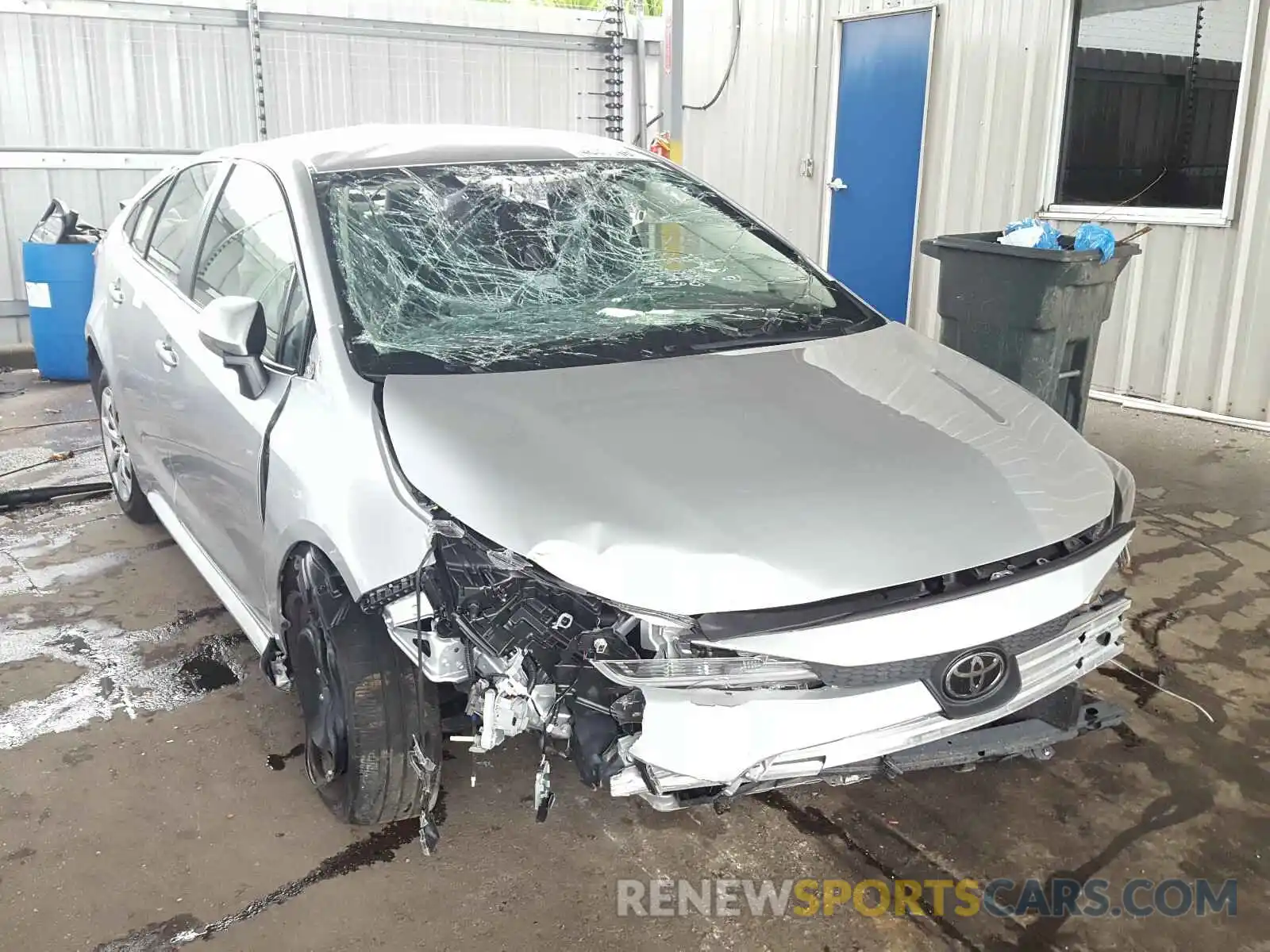 1 Photograph of a damaged car JTDEPRAEXLJ023848 TOYOTA COROLLA 2020