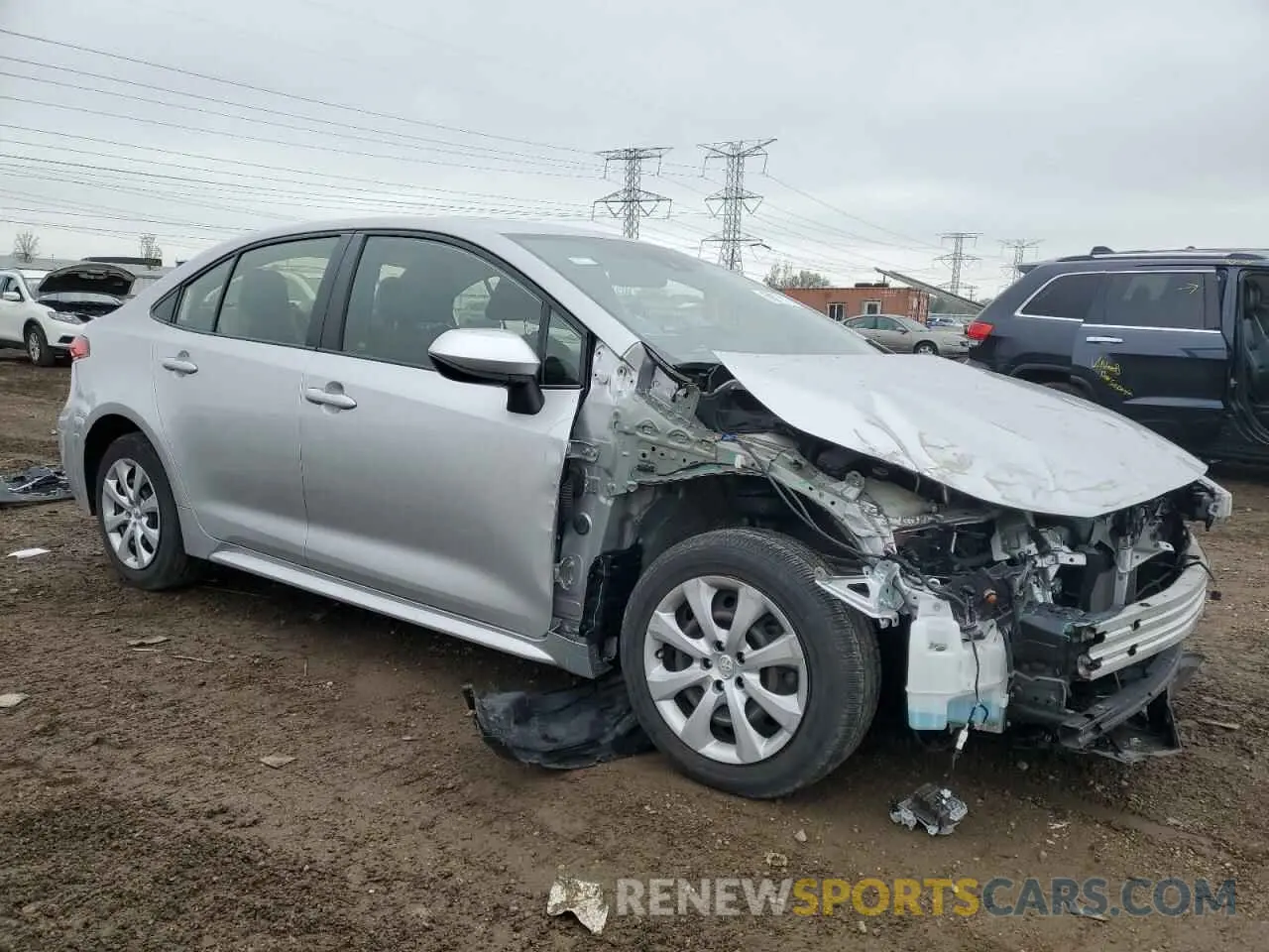 4 Photograph of a damaged car JTDEPRAEXLJ024546 TOYOTA COROLLA 2020