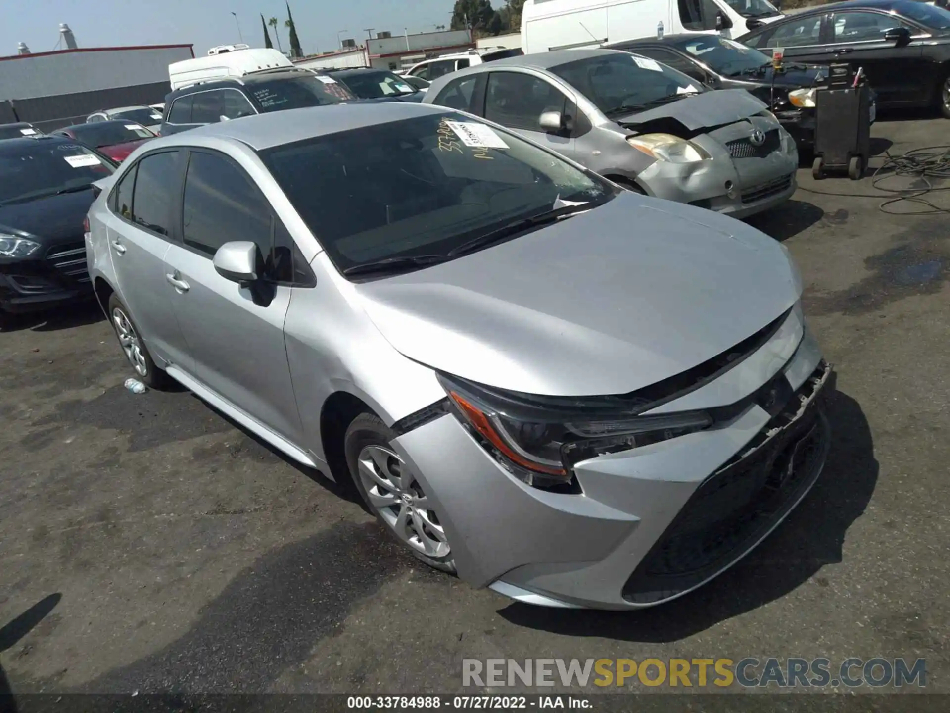 1 Photograph of a damaged car JTDEPRAEXLJ024563 TOYOTA COROLLA 2020