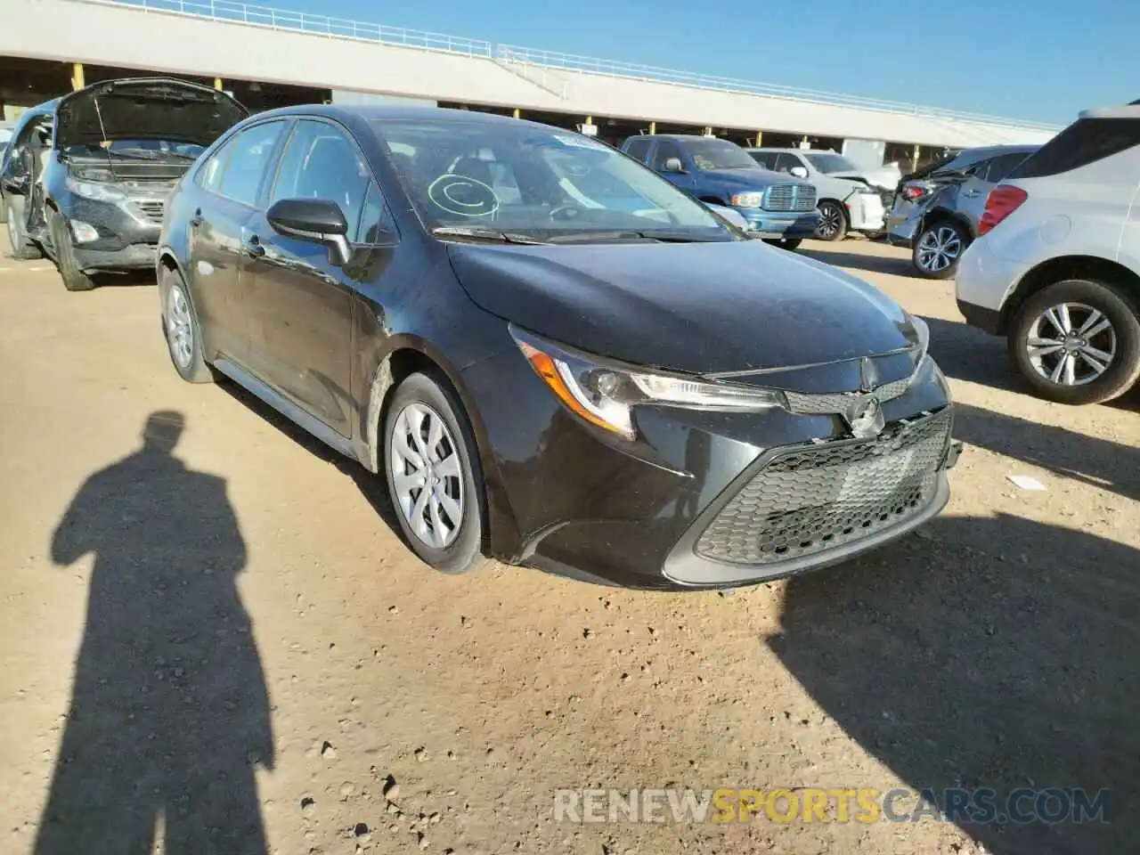 1 Photograph of a damaged car JTDEPRAEXLJ024997 TOYOTA COROLLA 2020