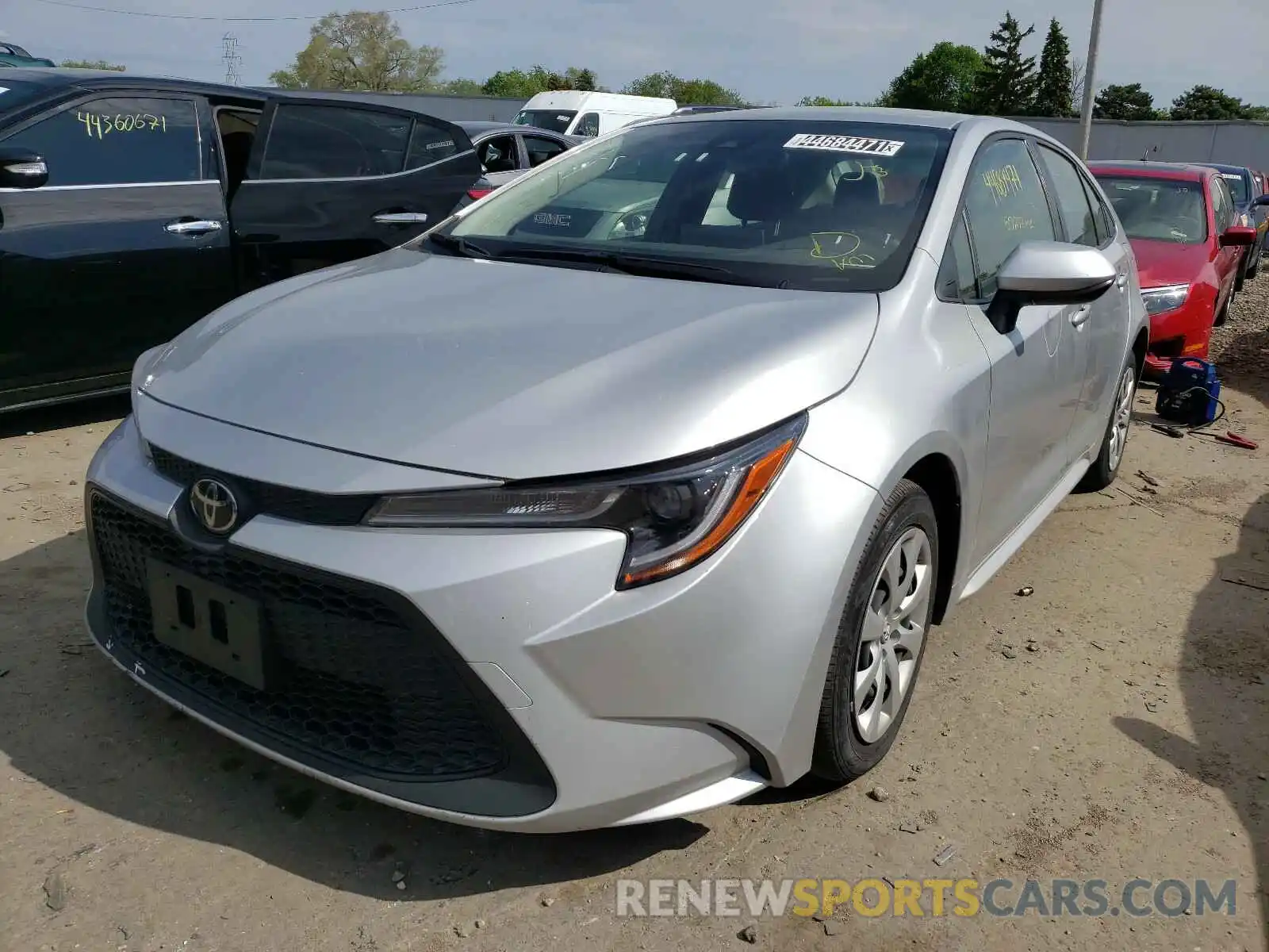 2 Photograph of a damaged car JTDEPRAEXLJ025020 TOYOTA COROLLA 2020