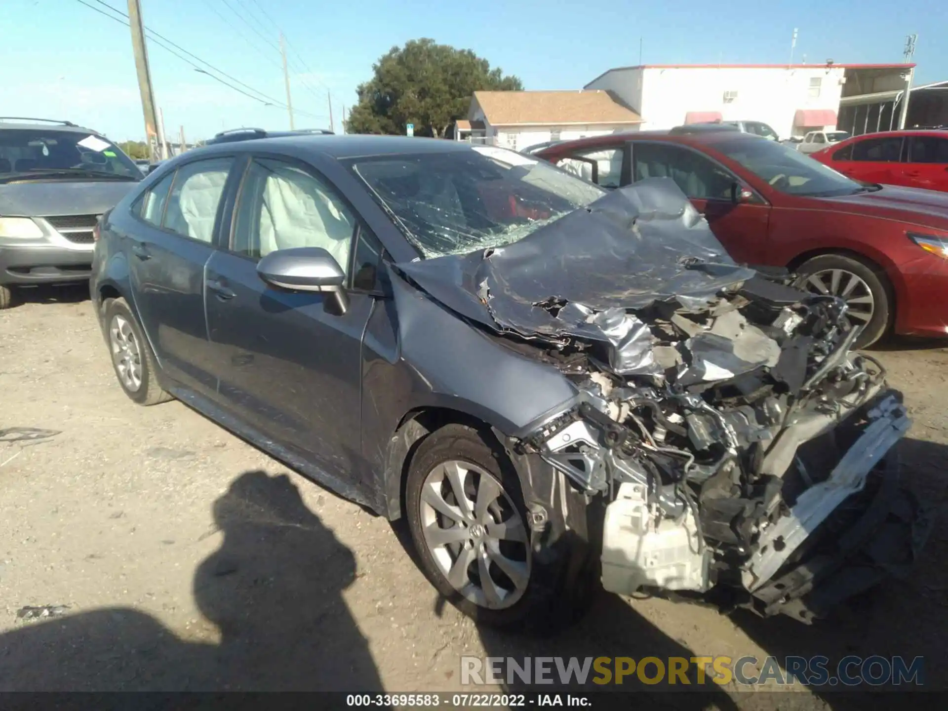 1 Photograph of a damaged car JTDEPRAEXLJ025728 TOYOTA COROLLA 2020