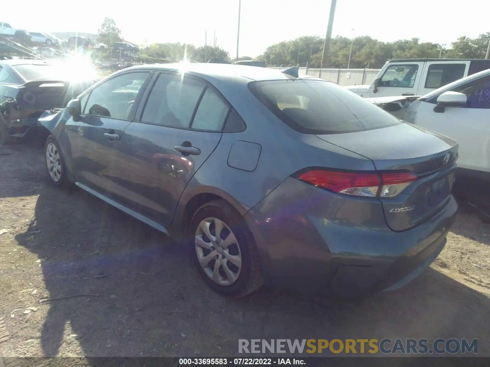 3 Photograph of a damaged car JTDEPRAEXLJ025728 TOYOTA COROLLA 2020