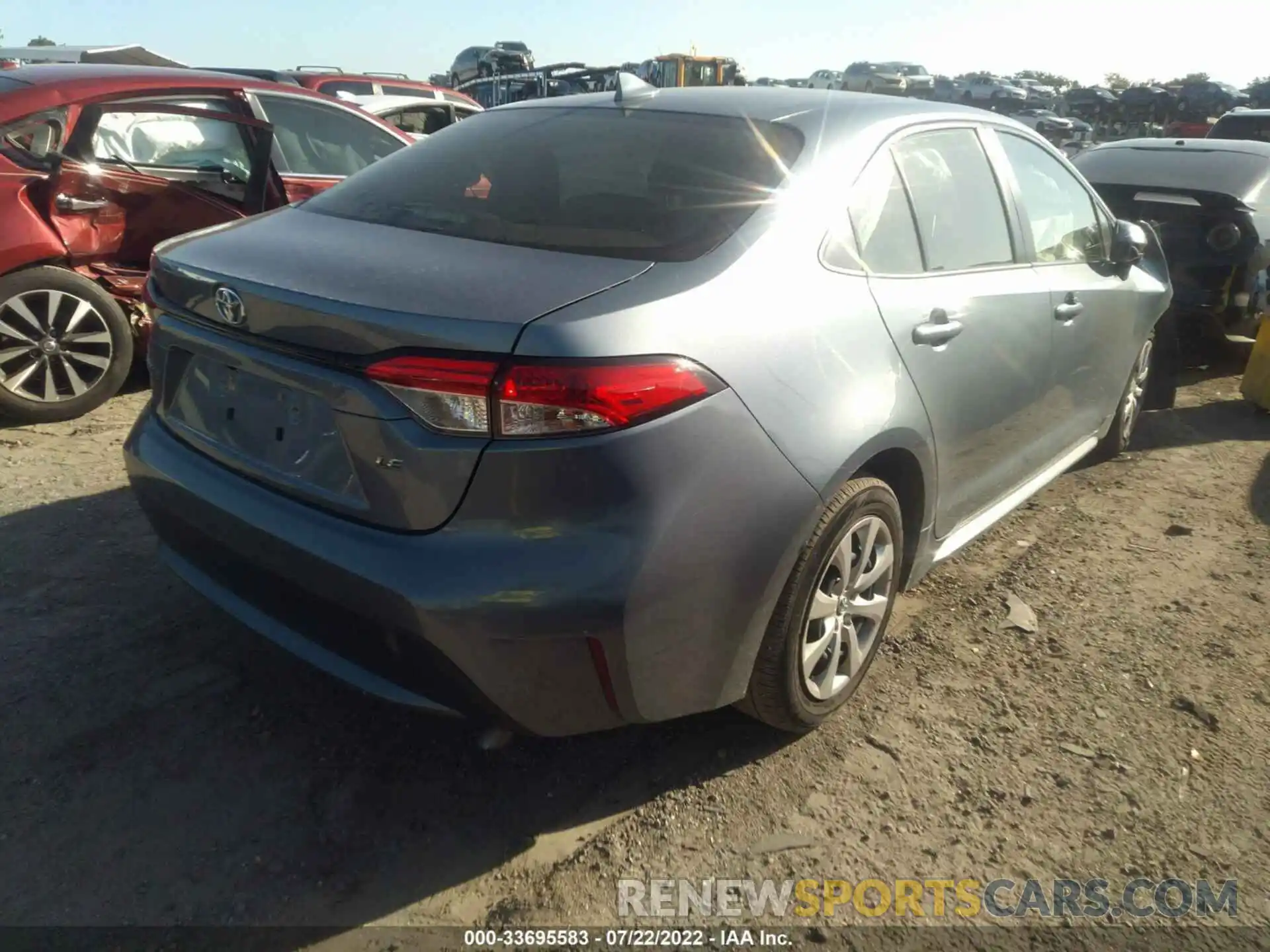 4 Photograph of a damaged car JTDEPRAEXLJ025728 TOYOTA COROLLA 2020