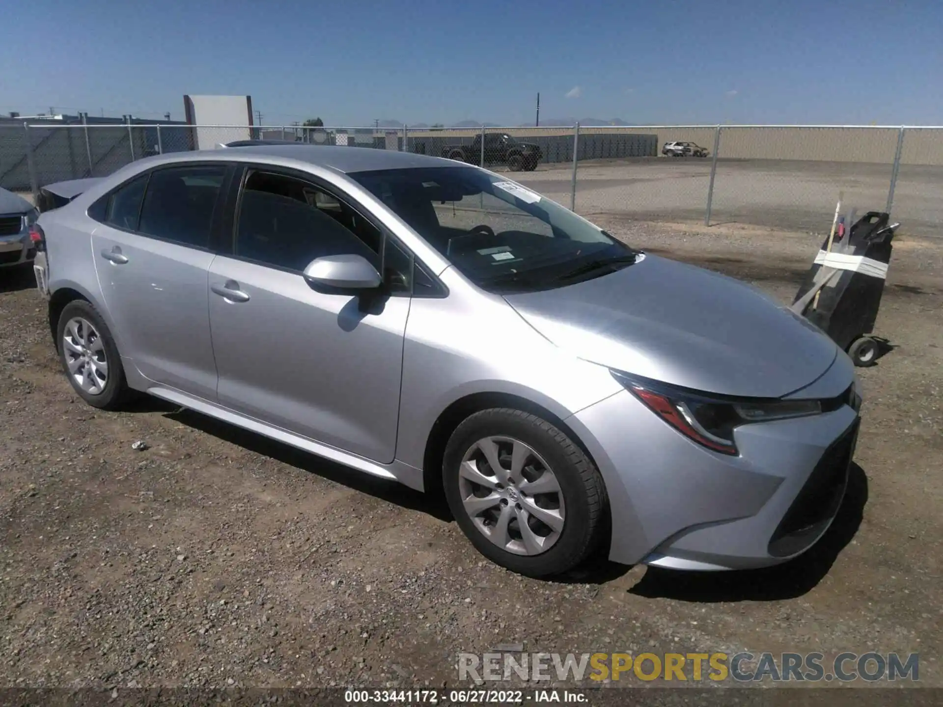 1 Photograph of a damaged car JTDEPRAEXLJ025776 TOYOTA COROLLA 2020