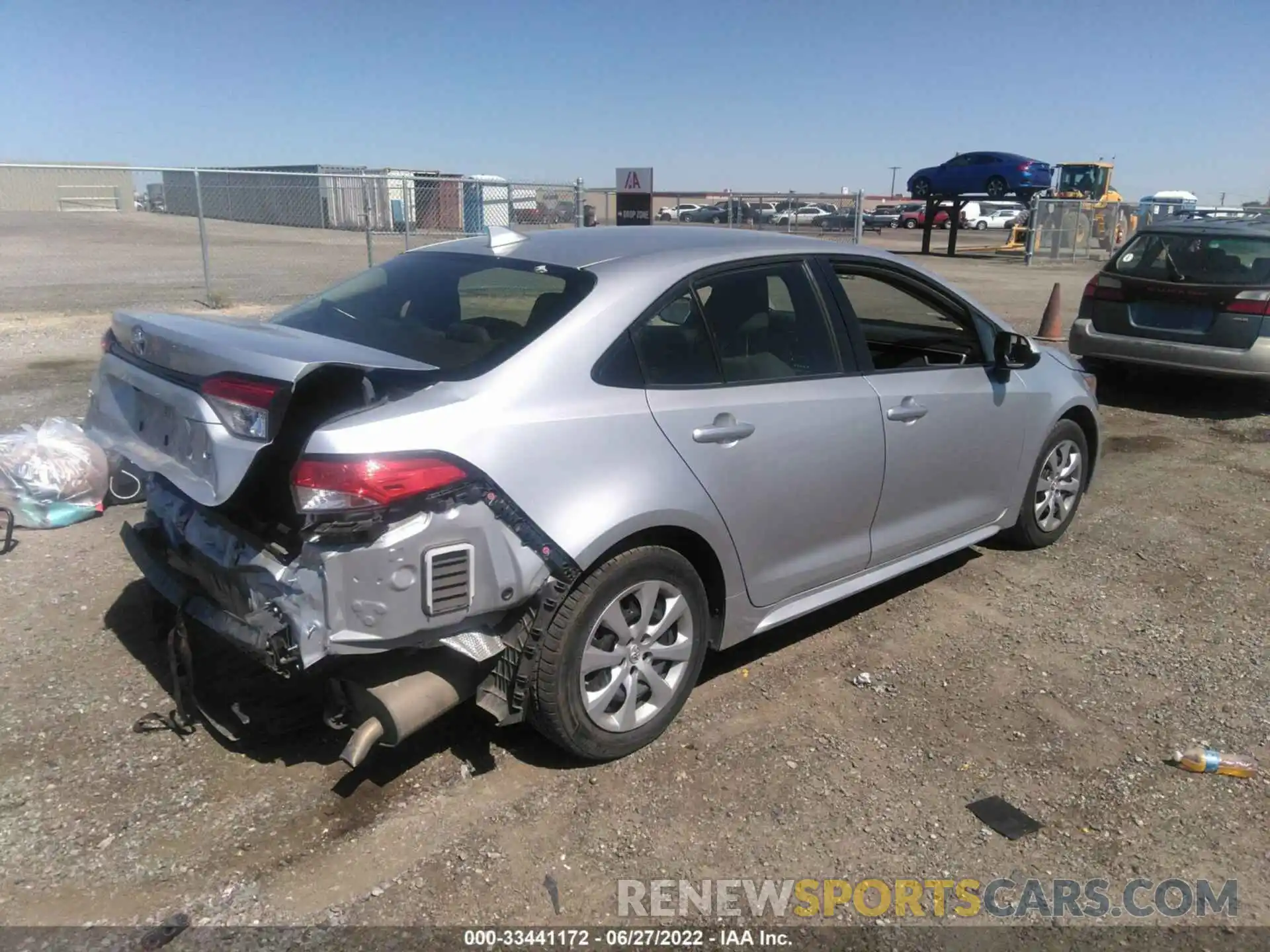 4 Photograph of a damaged car JTDEPRAEXLJ025776 TOYOTA COROLLA 2020