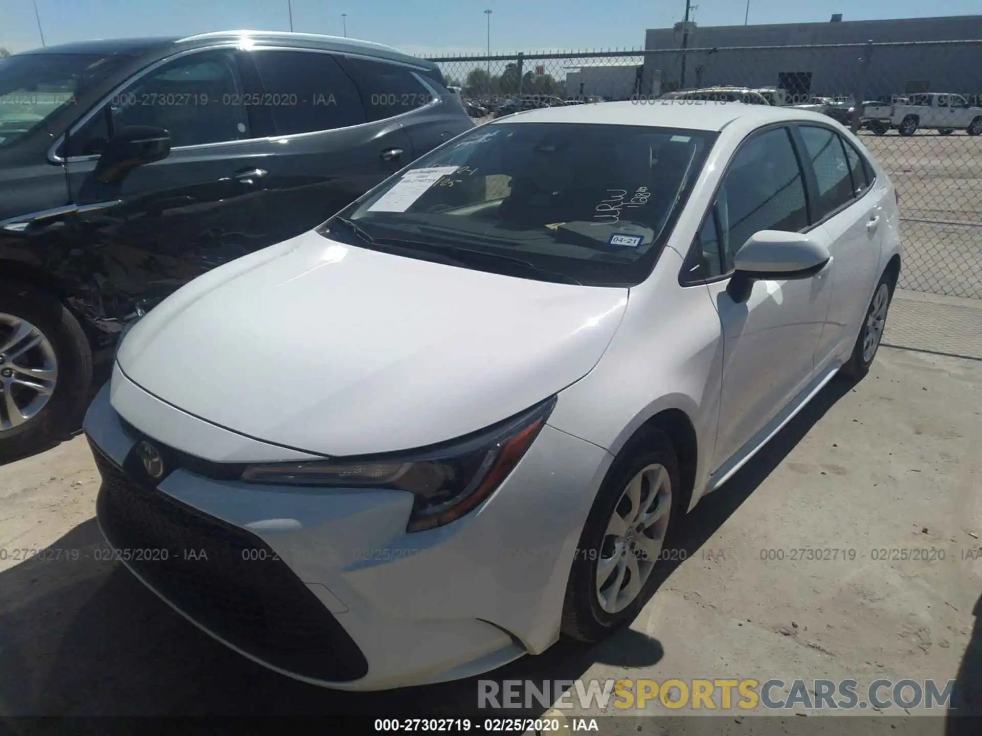 2 Photograph of a damaged car JTDEPRAEXLJ027009 TOYOTA COROLLA 2020