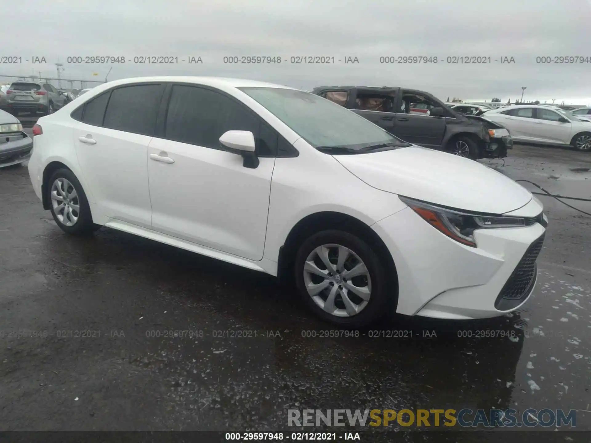 1 Photograph of a damaged car JTDEPRAEXLJ028063 TOYOTA COROLLA 2020