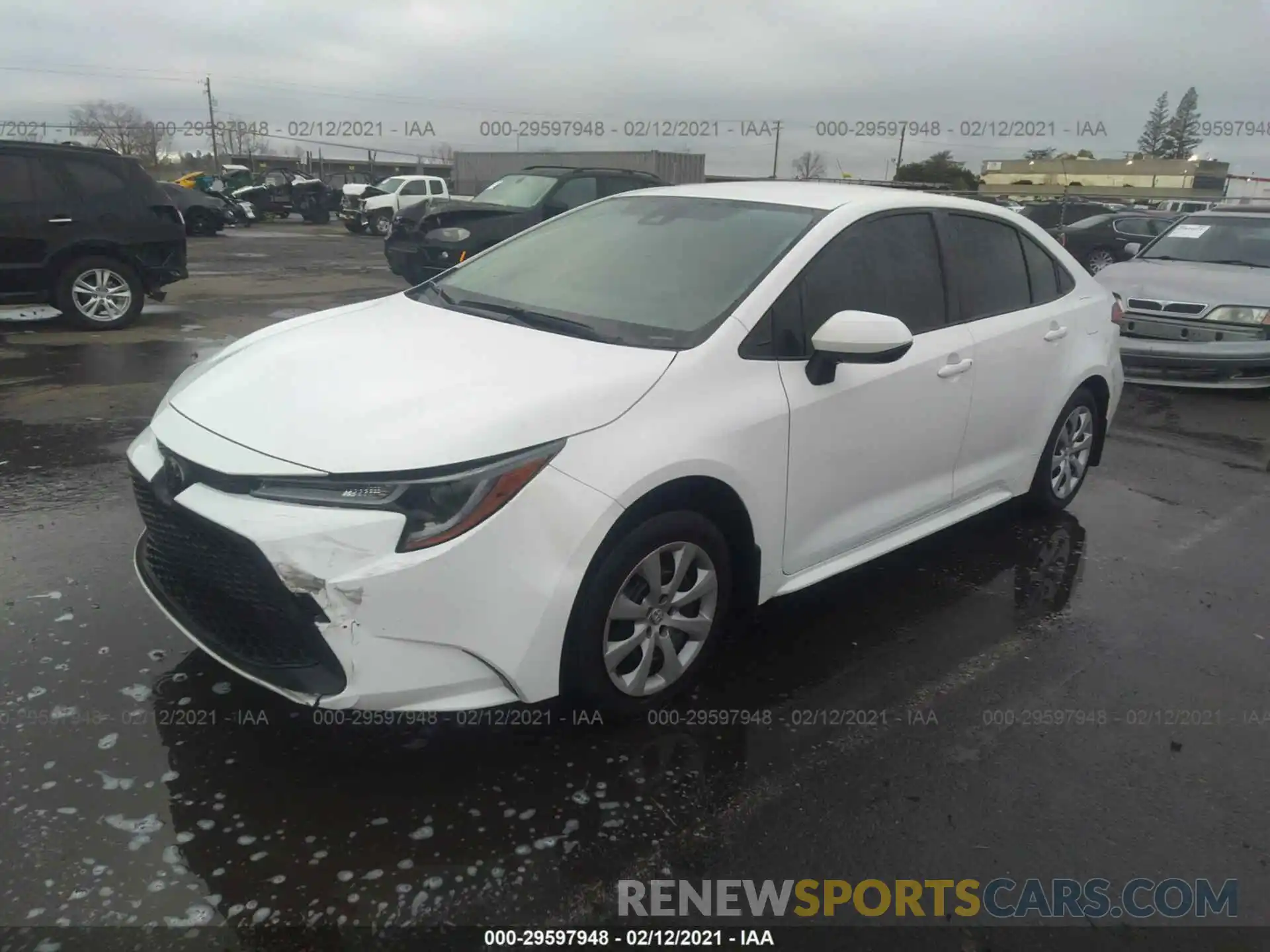 2 Photograph of a damaged car JTDEPRAEXLJ028063 TOYOTA COROLLA 2020