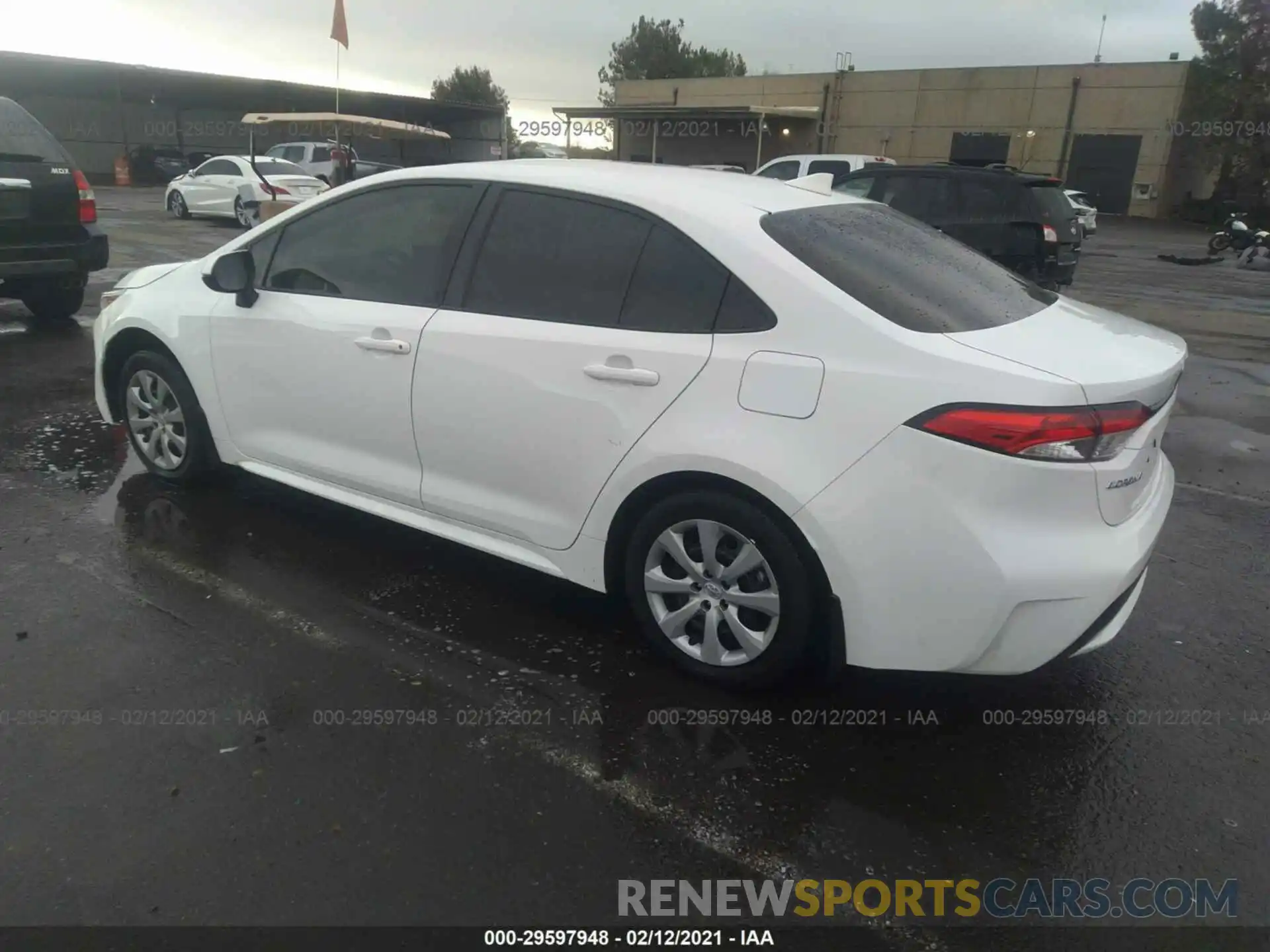 3 Photograph of a damaged car JTDEPRAEXLJ028063 TOYOTA COROLLA 2020